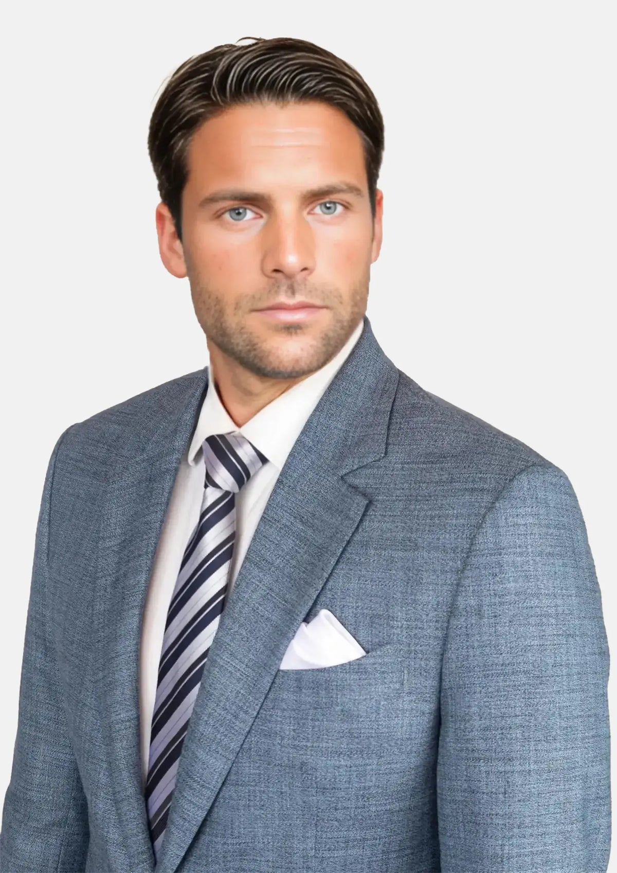 Astor Mid Blue Hopsack Jacket512