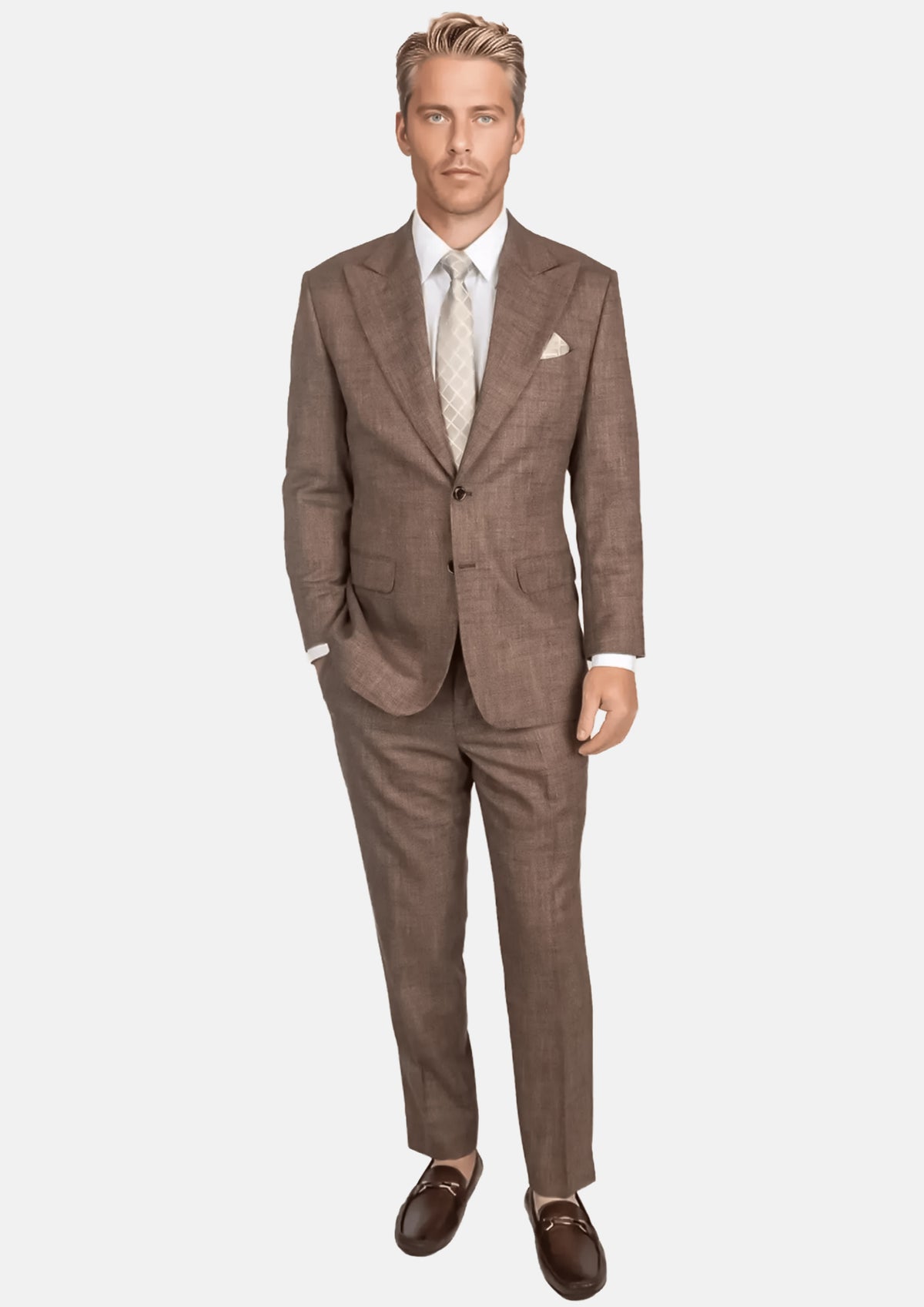 Tawny Brown Hopsack Suit329
