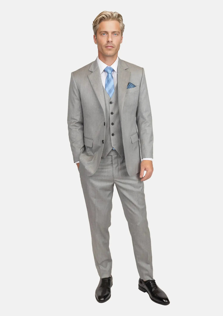 Glacier Grey Twill Suit647