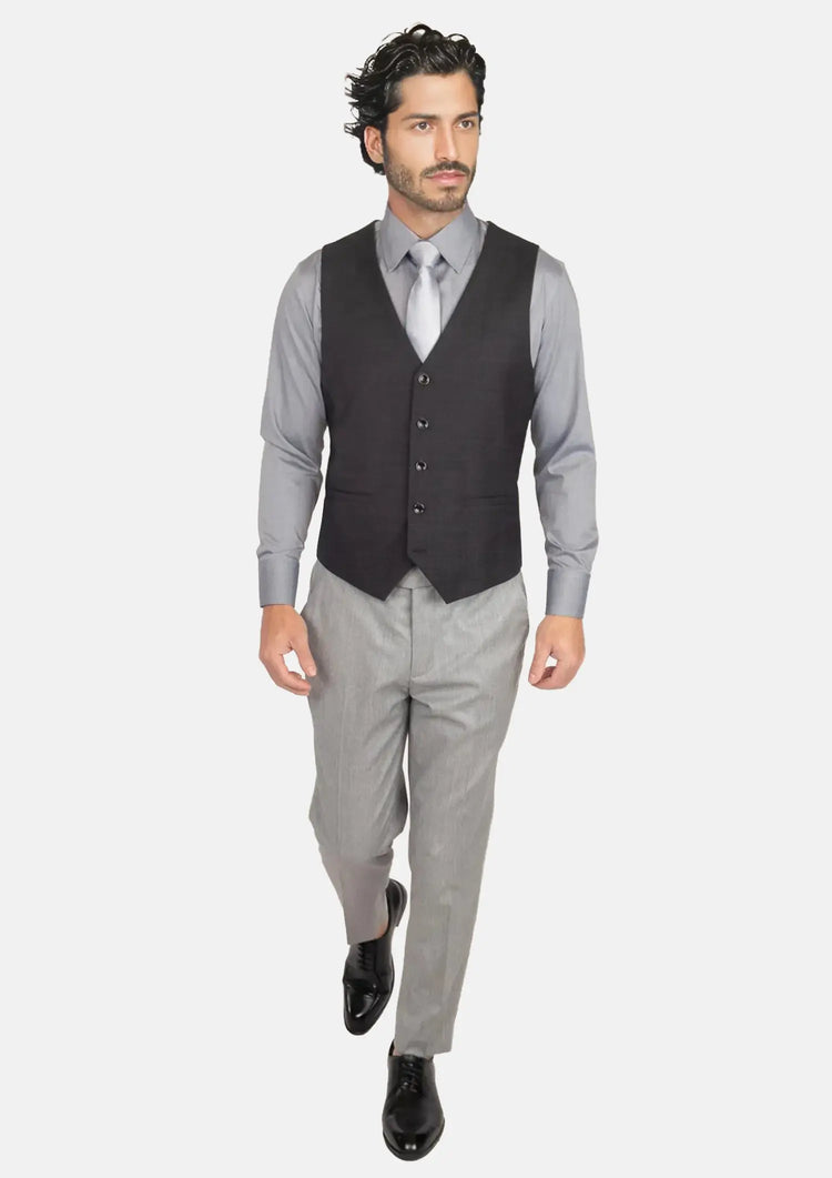 Black Pindot Vest812