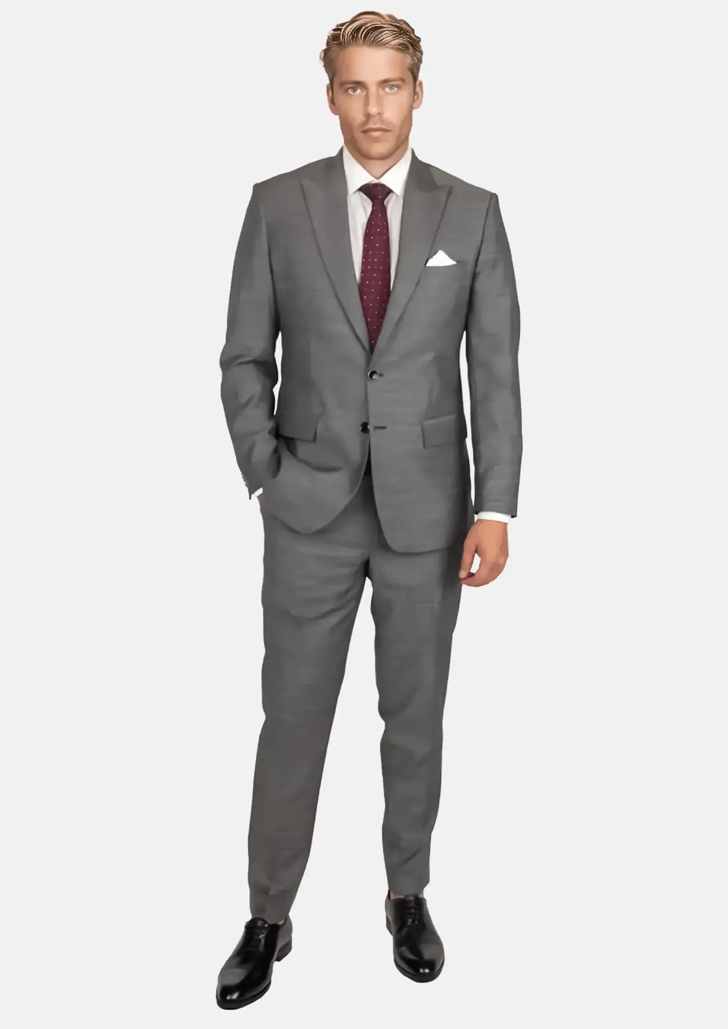Granite Grey Birdseye Suit378