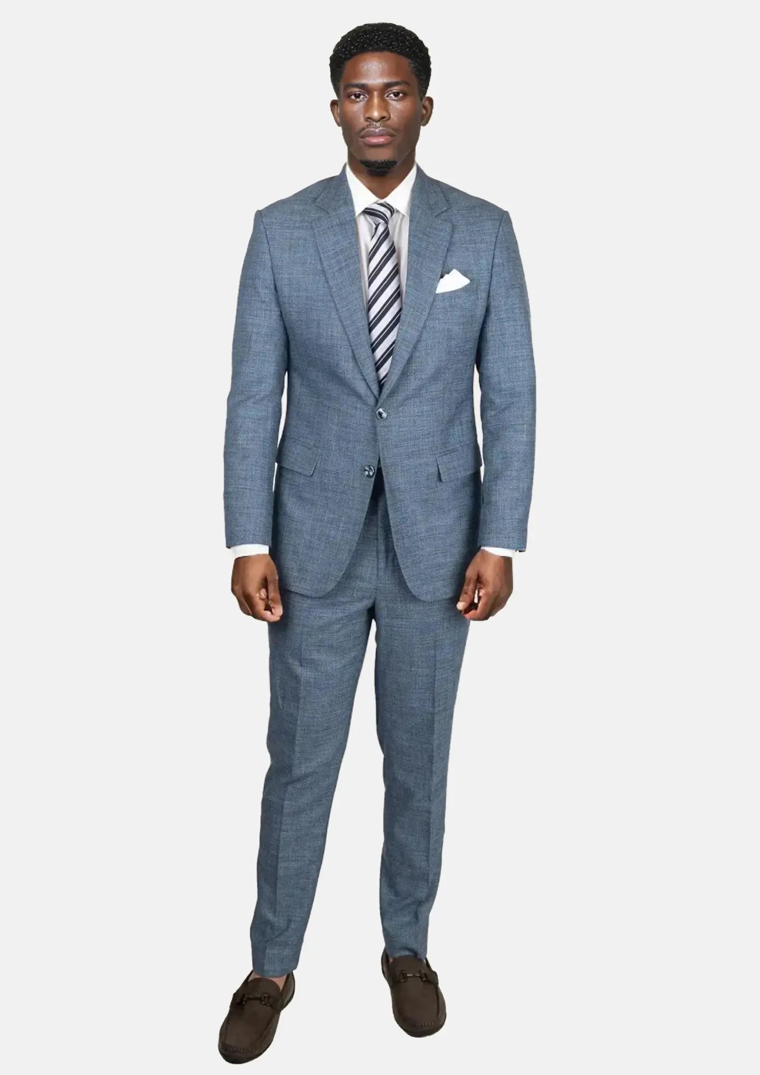 Astor Mid Blue Hopsack Suit932