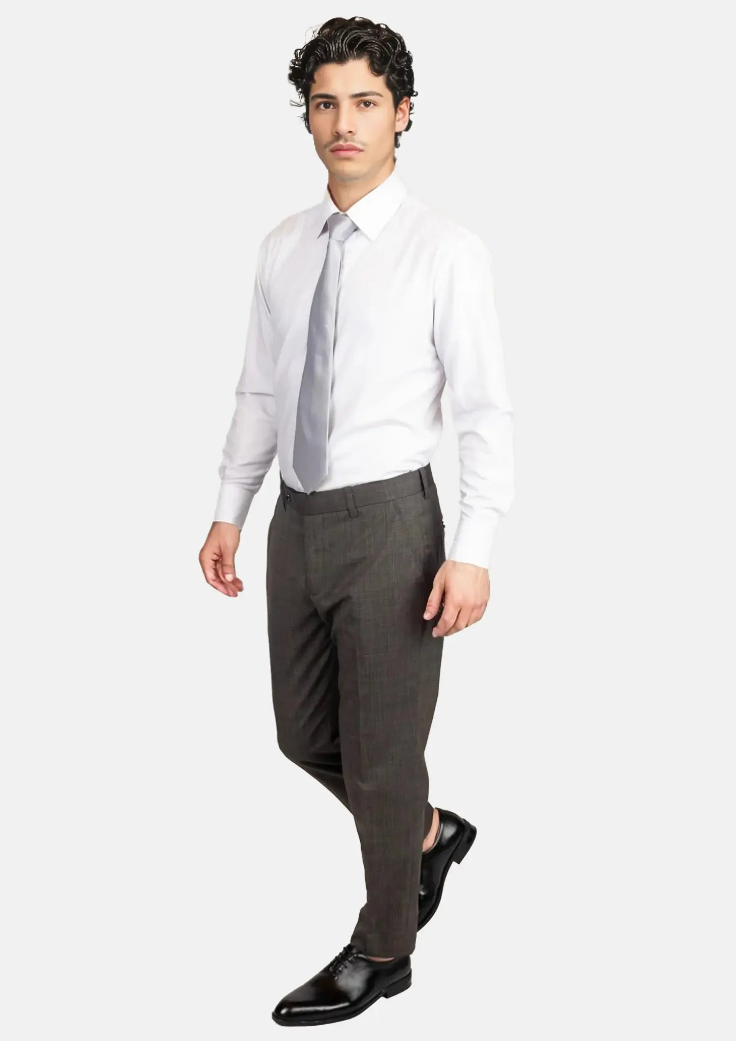 Carbon Grey Pindot Pants336