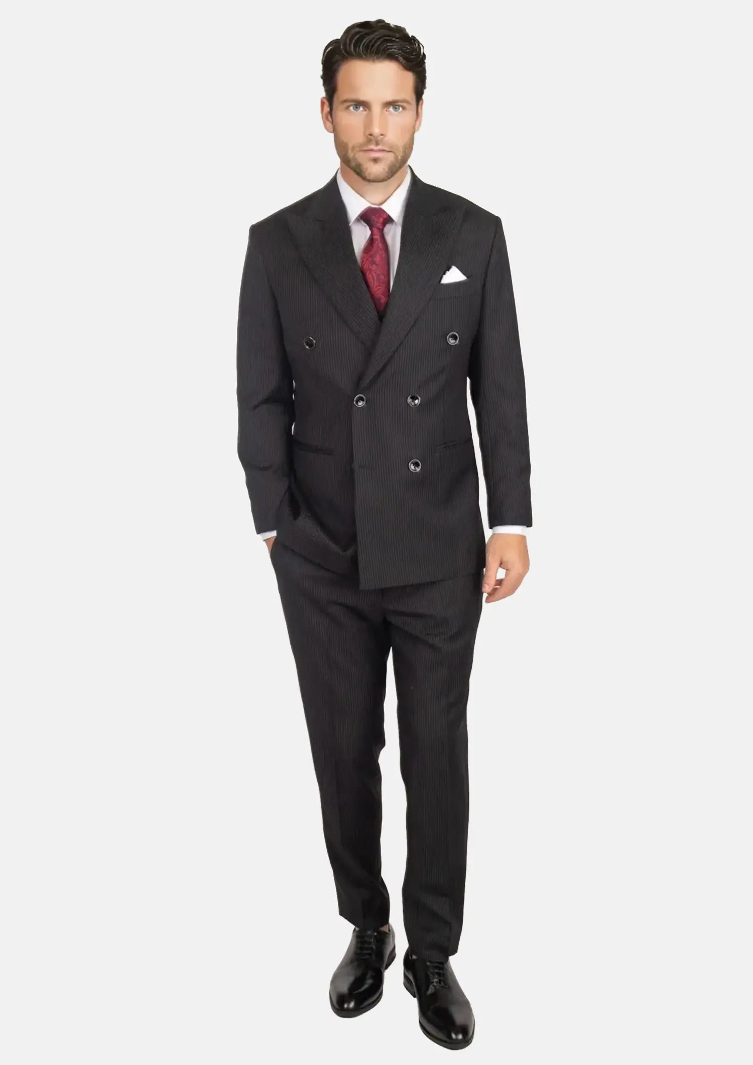 Waverly Black Pinstripe Suit126