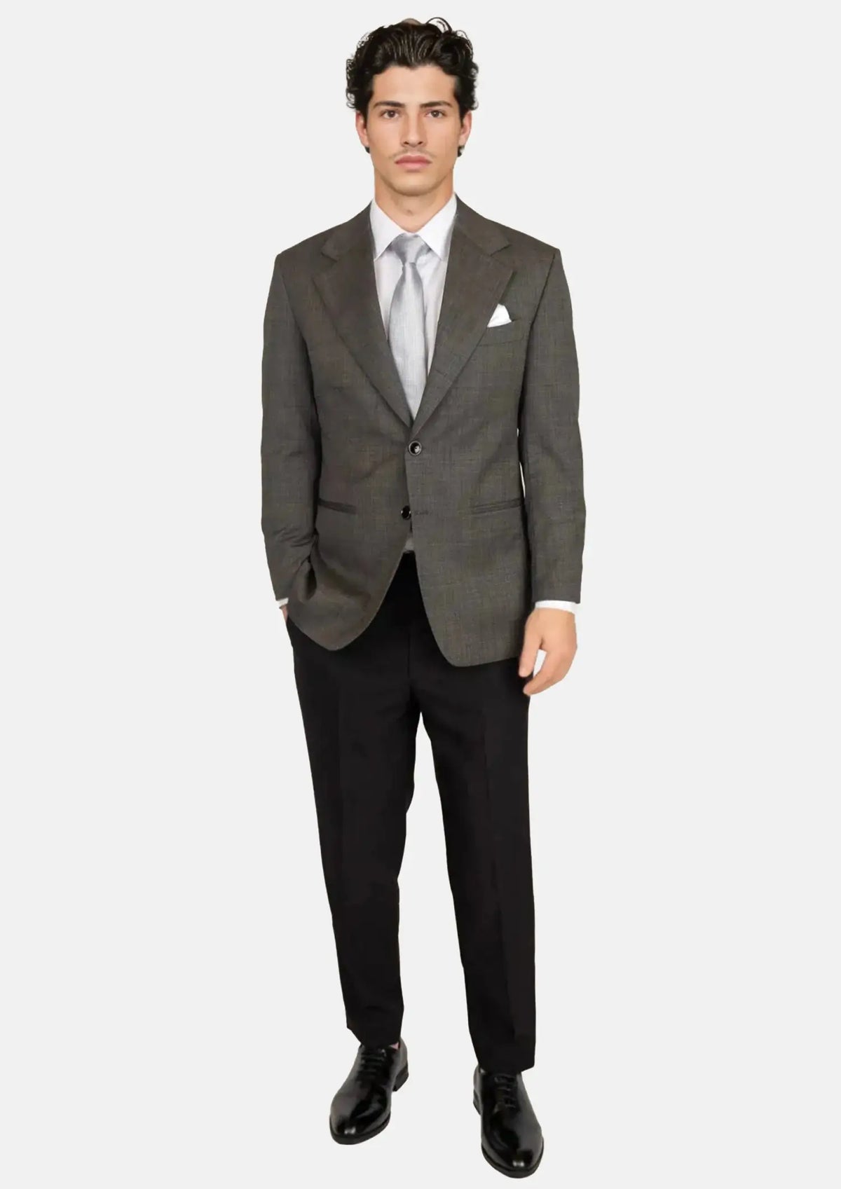 Ellis Carbon Grey Pindot Jacket289