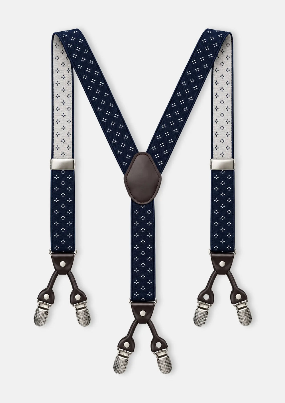 Navy Diamond Suspenders214