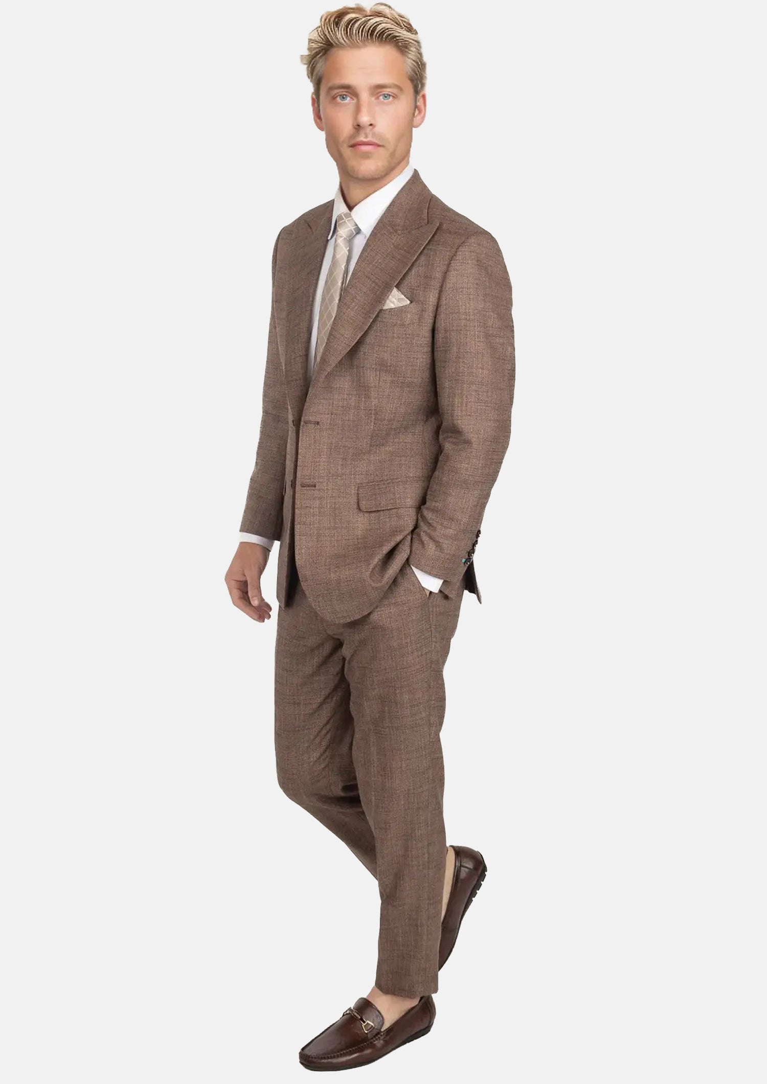 Tawny Brown Hopsack Suit150