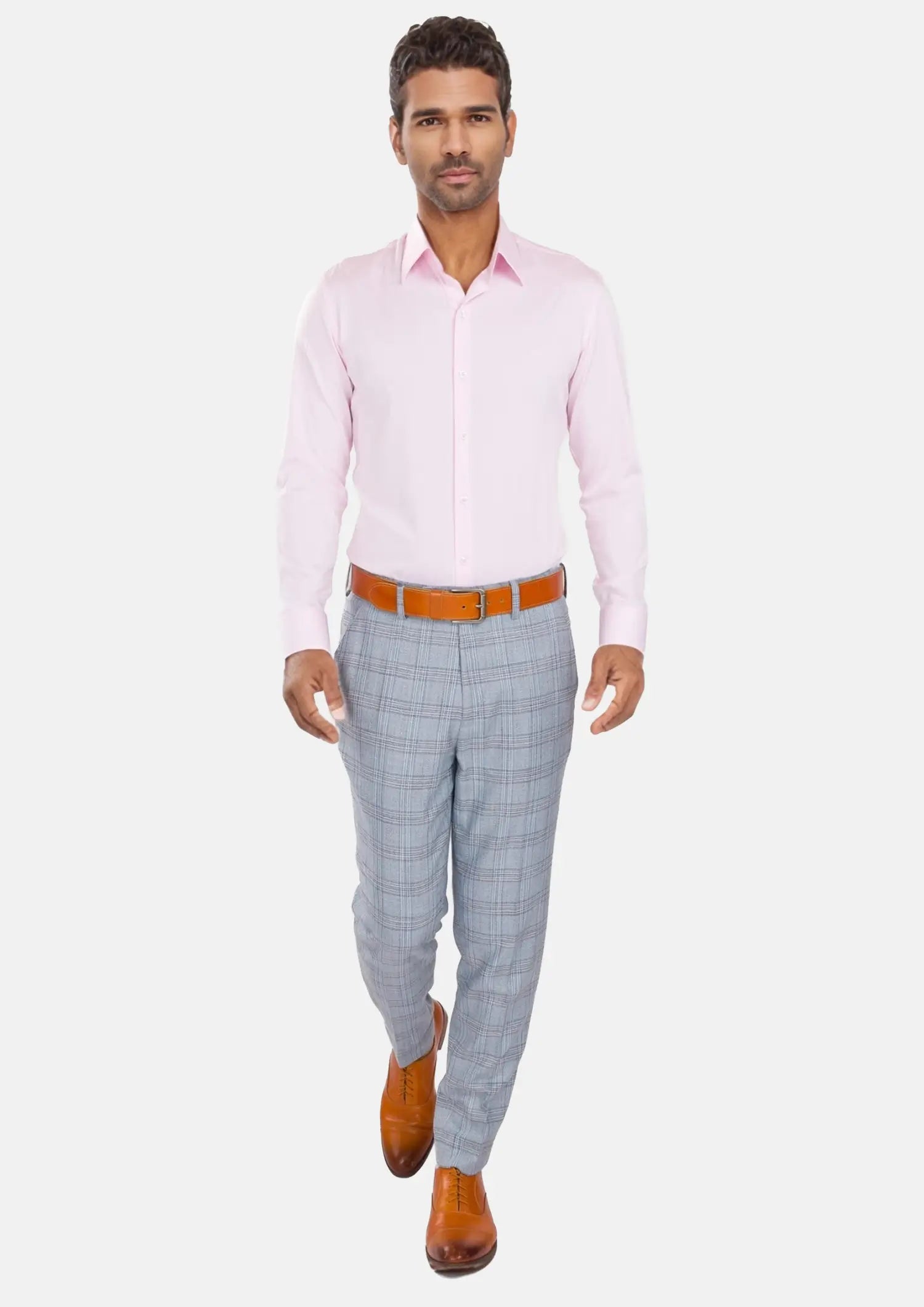 Polo Blue Glen Plaid Bamboo Pants193