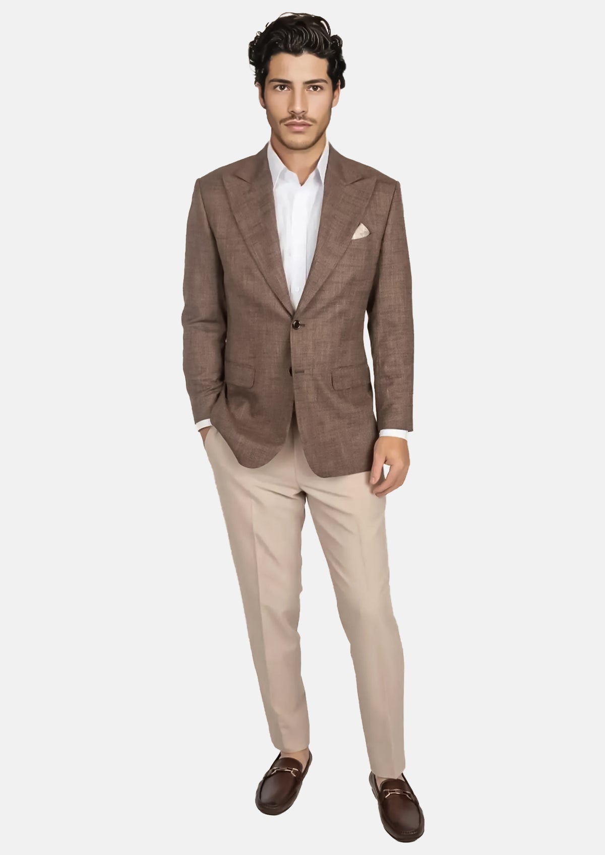 Tawny Brown Hopsack Jacket902