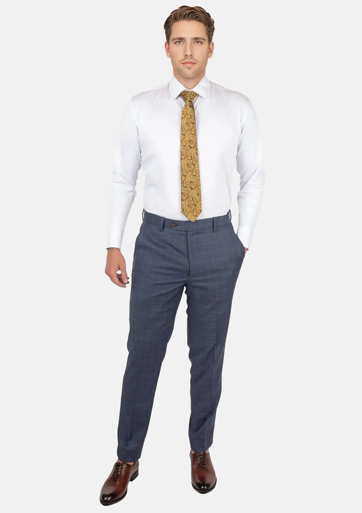 Twilight Blue Plaid Pants435