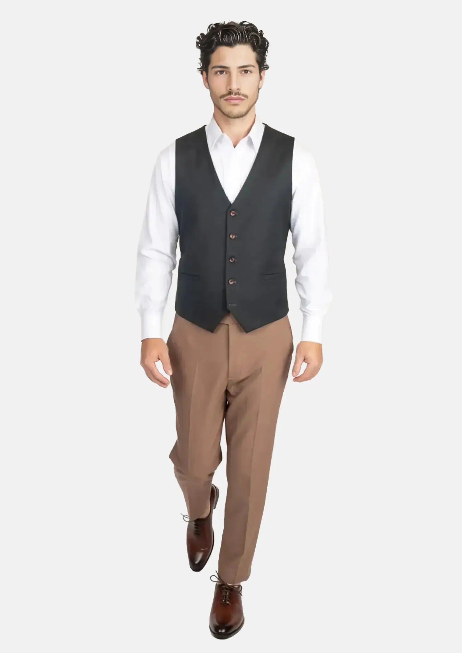Dark Green Twill Vest620