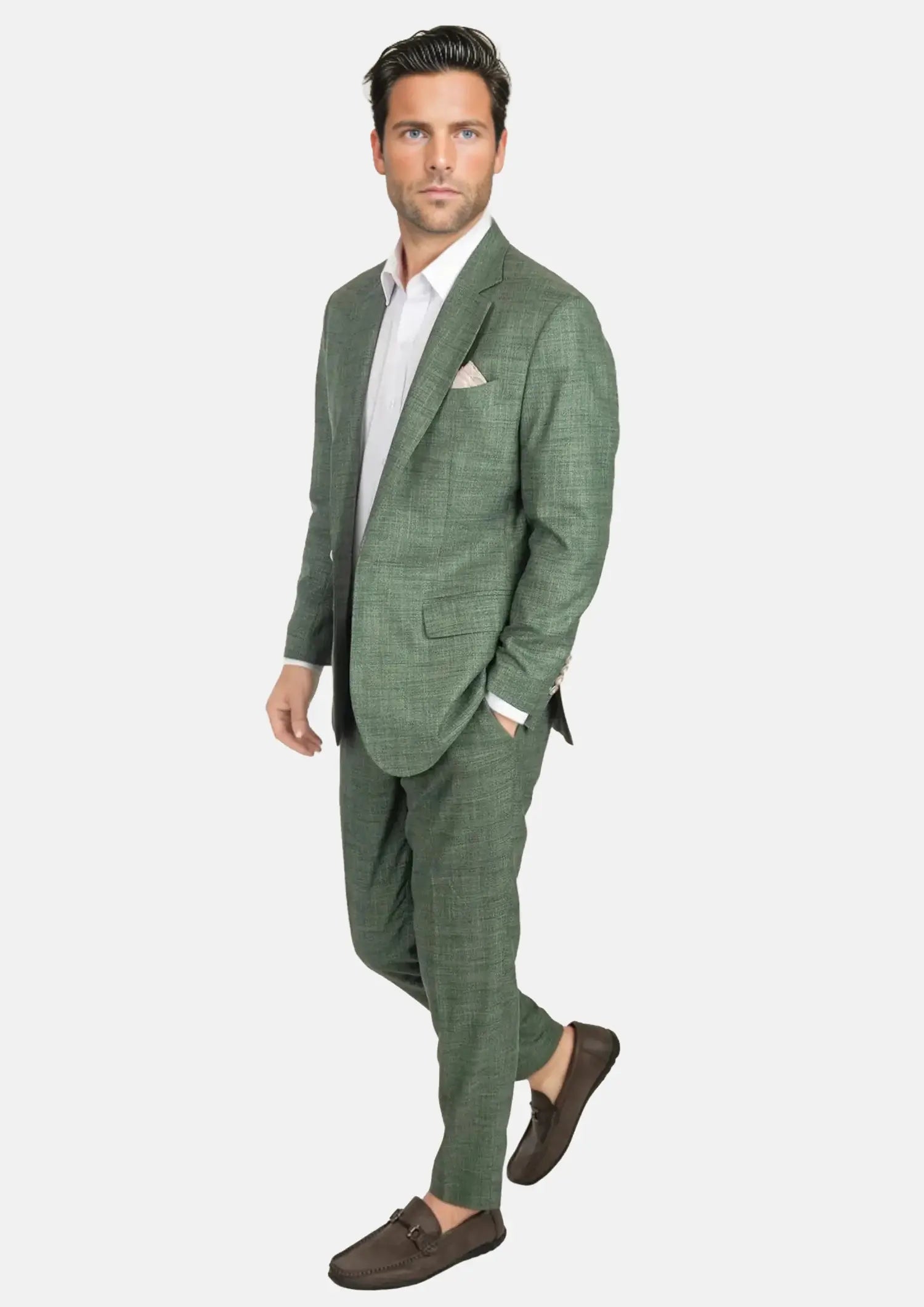 Aspen Green Hopsack Suit219