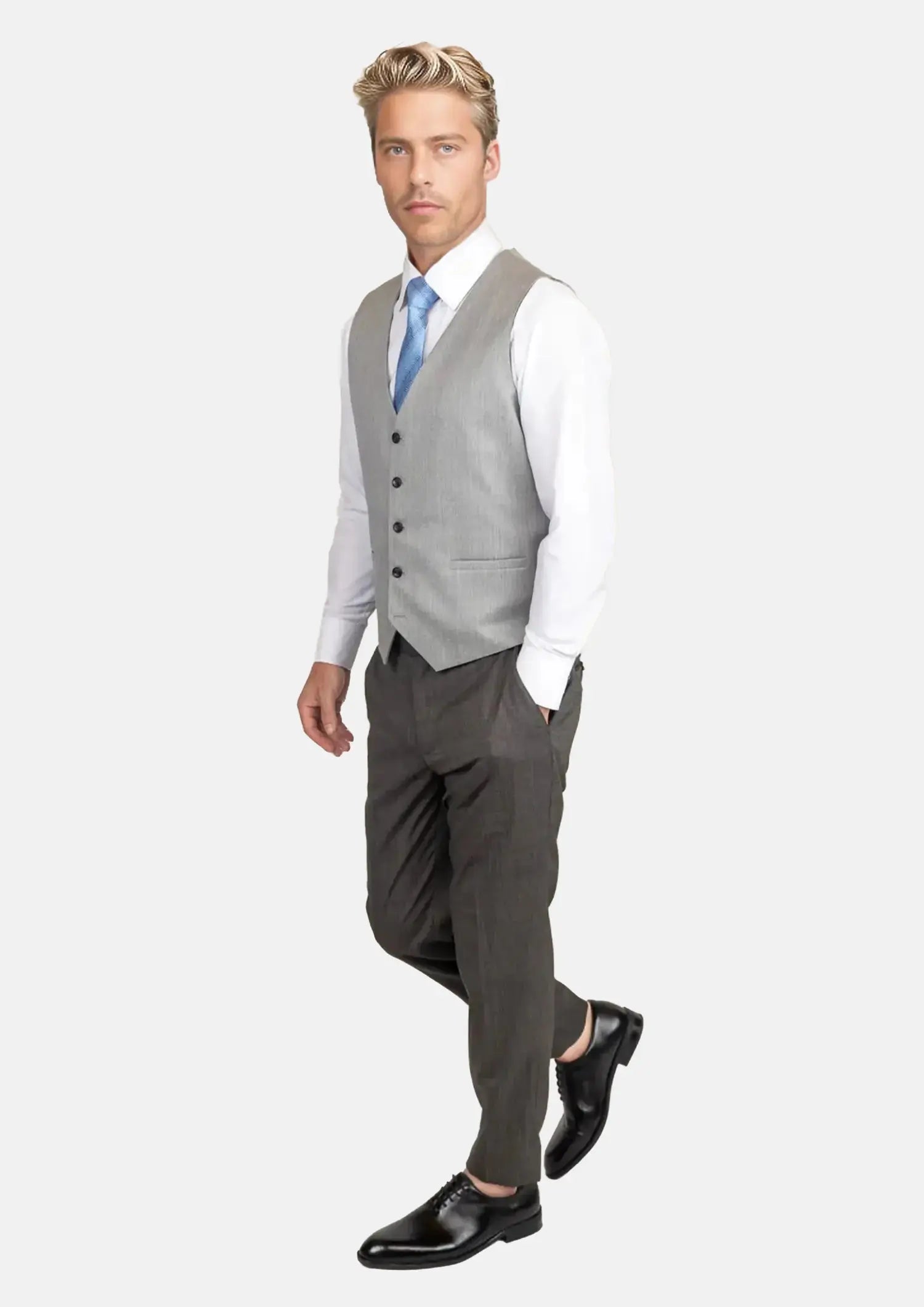 Glacier Grey Twill Vest241