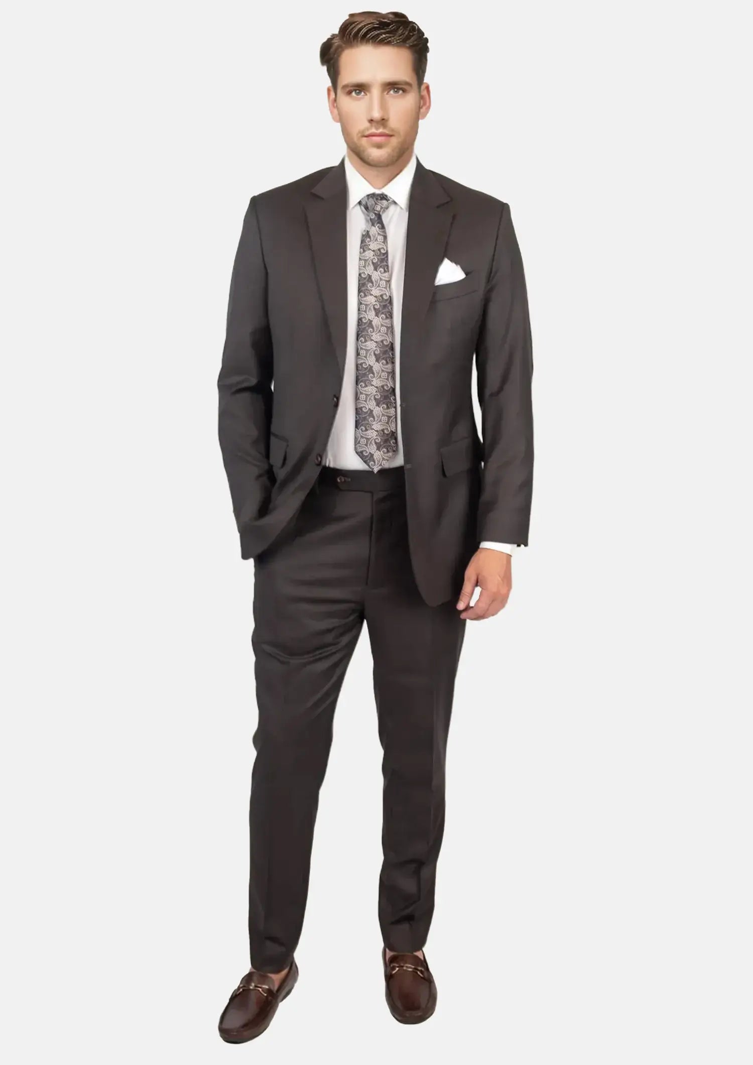 Astor Sable Brown Twill Suit683