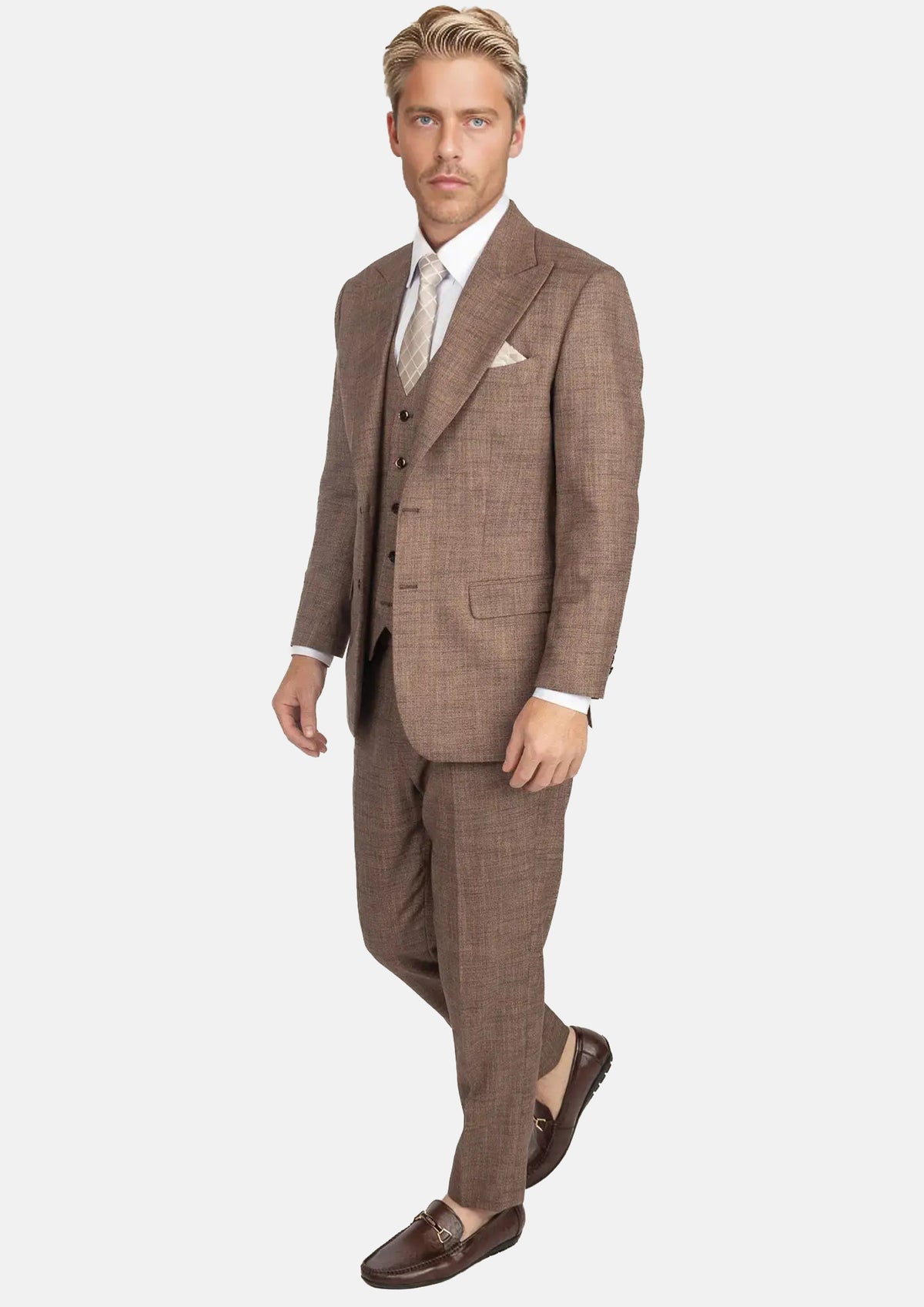 Tawny Brown Hopsack Suit417
