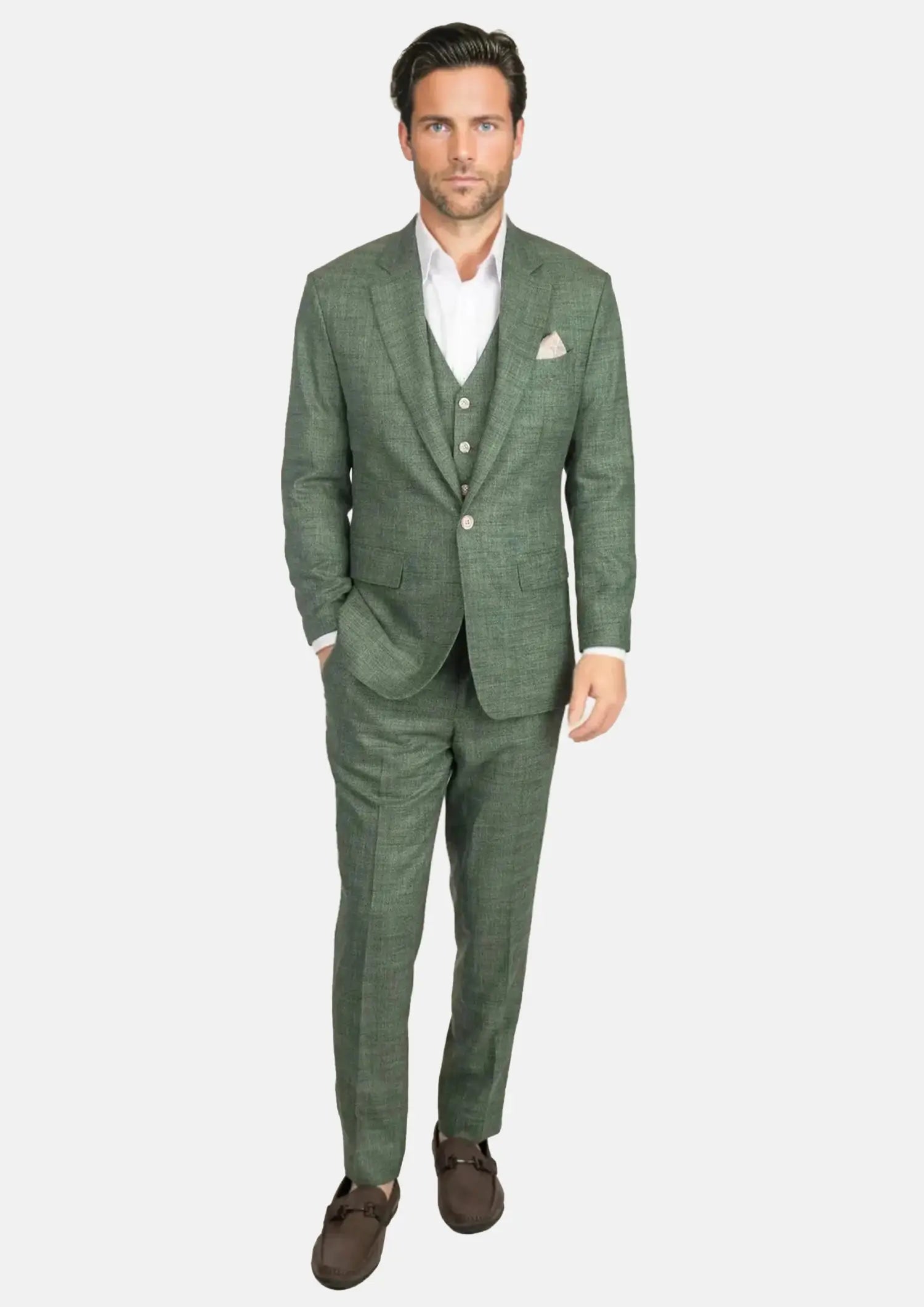 Aspen Green Hopsack Suit913
