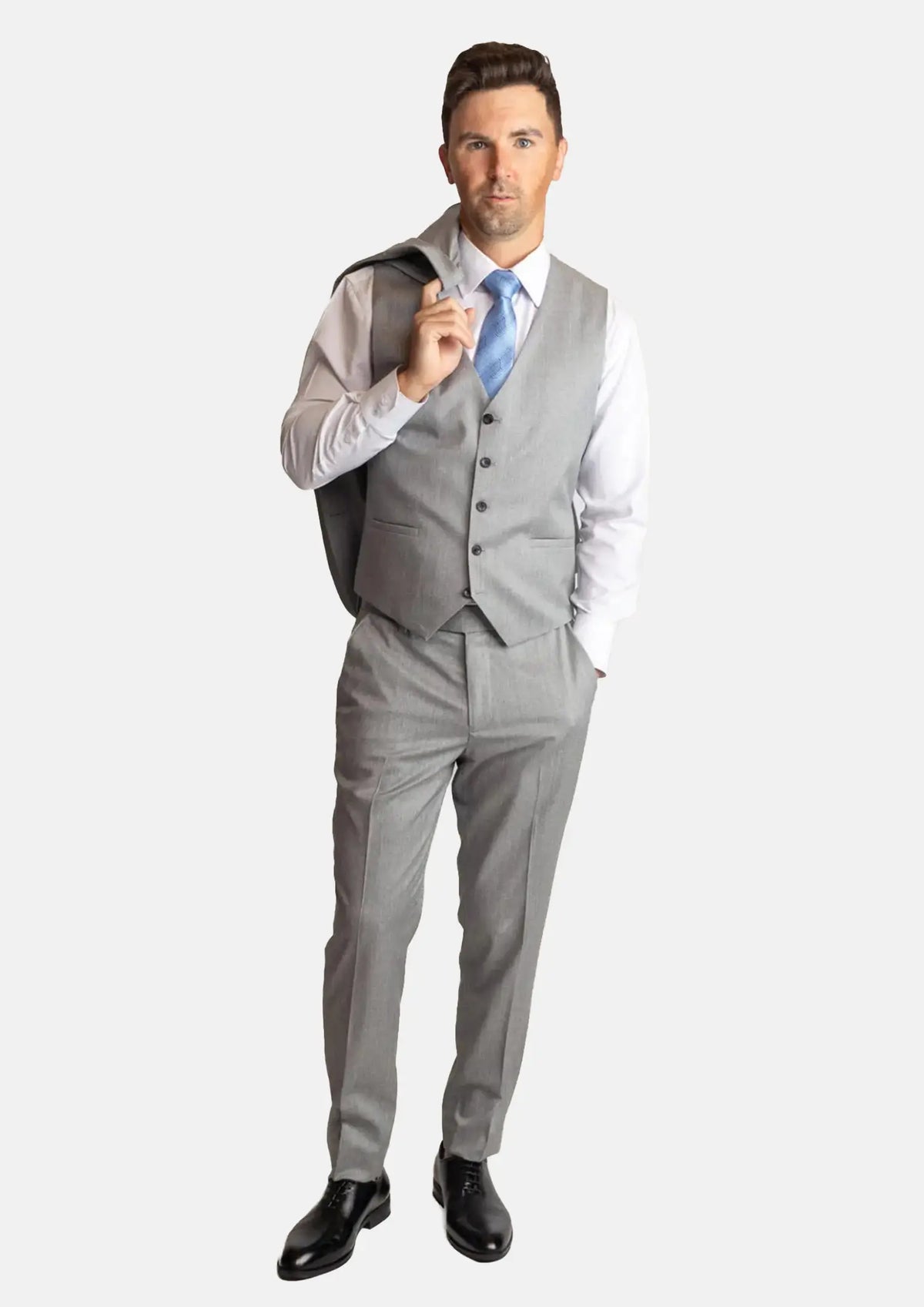 Glacier Grey Twill Vest595