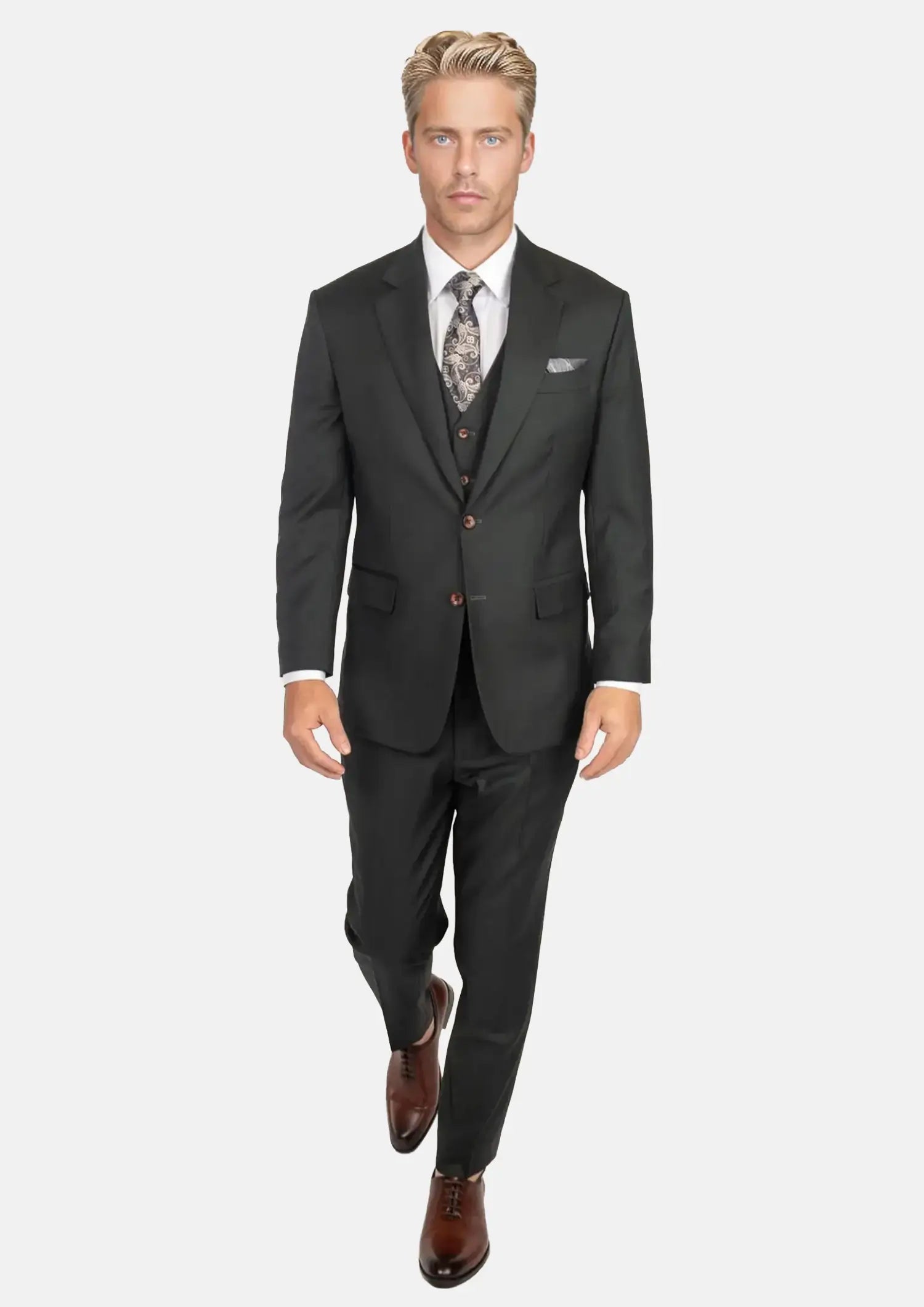 Dark Green Twill Suit187