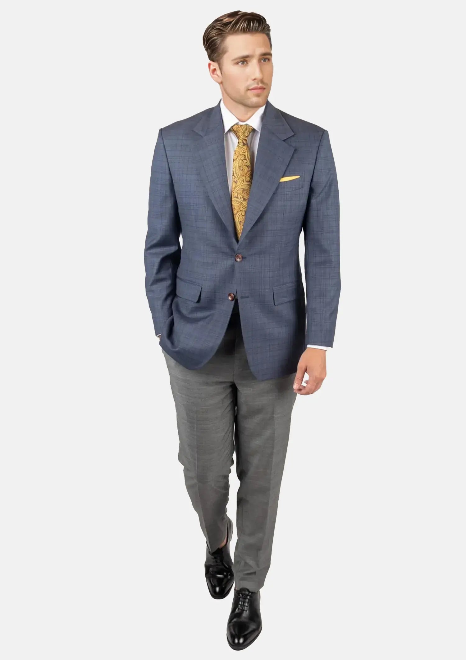 Twilight Blue Plaid Jacket696
