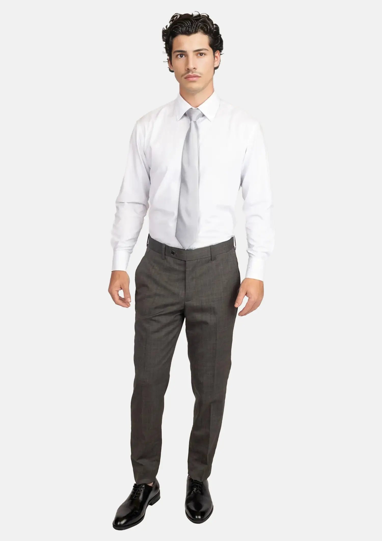 Carbon Grey Pindot Pants592
