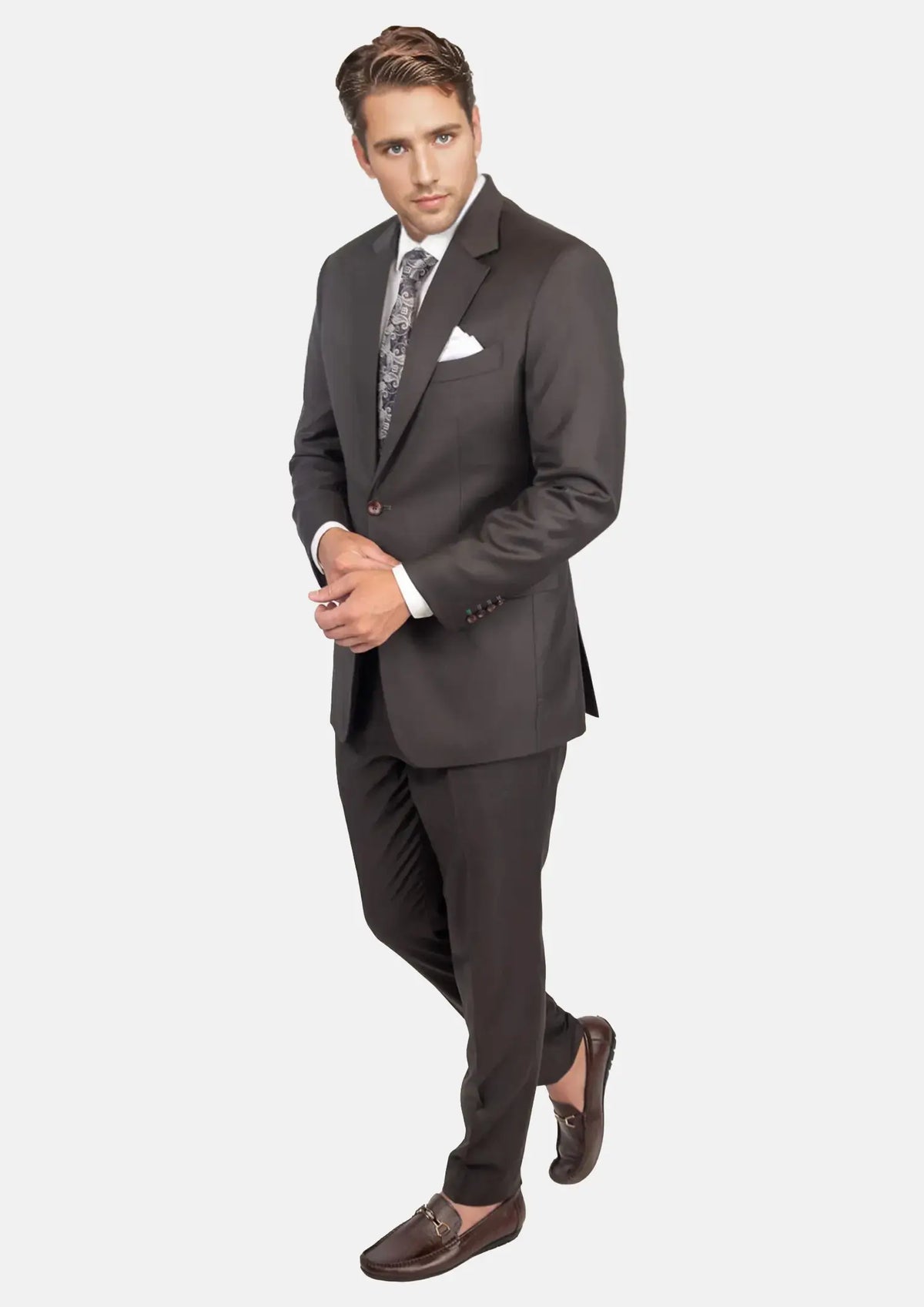 Astor Sable Brown Twill Suit283