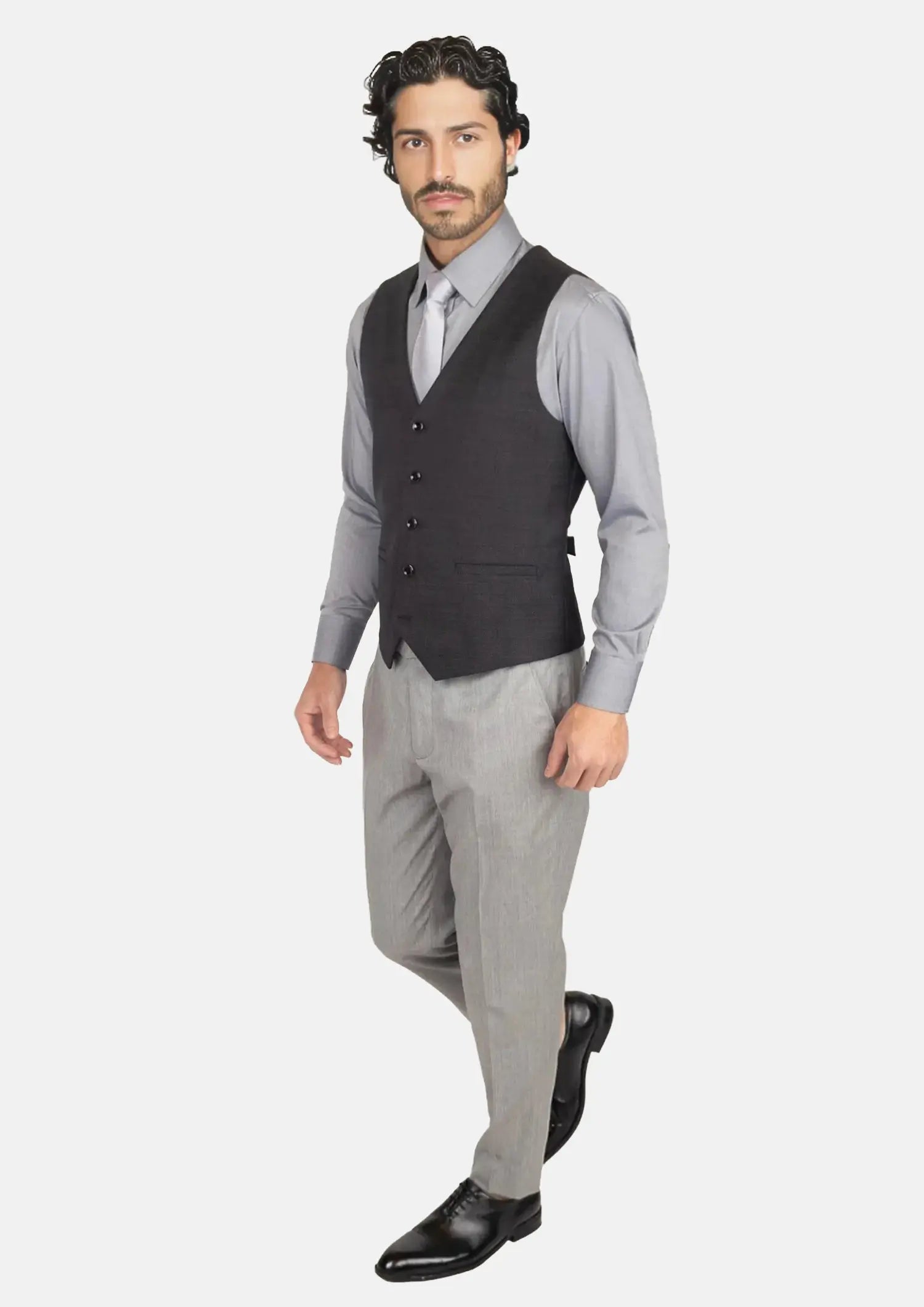 Black Pindot Vest128