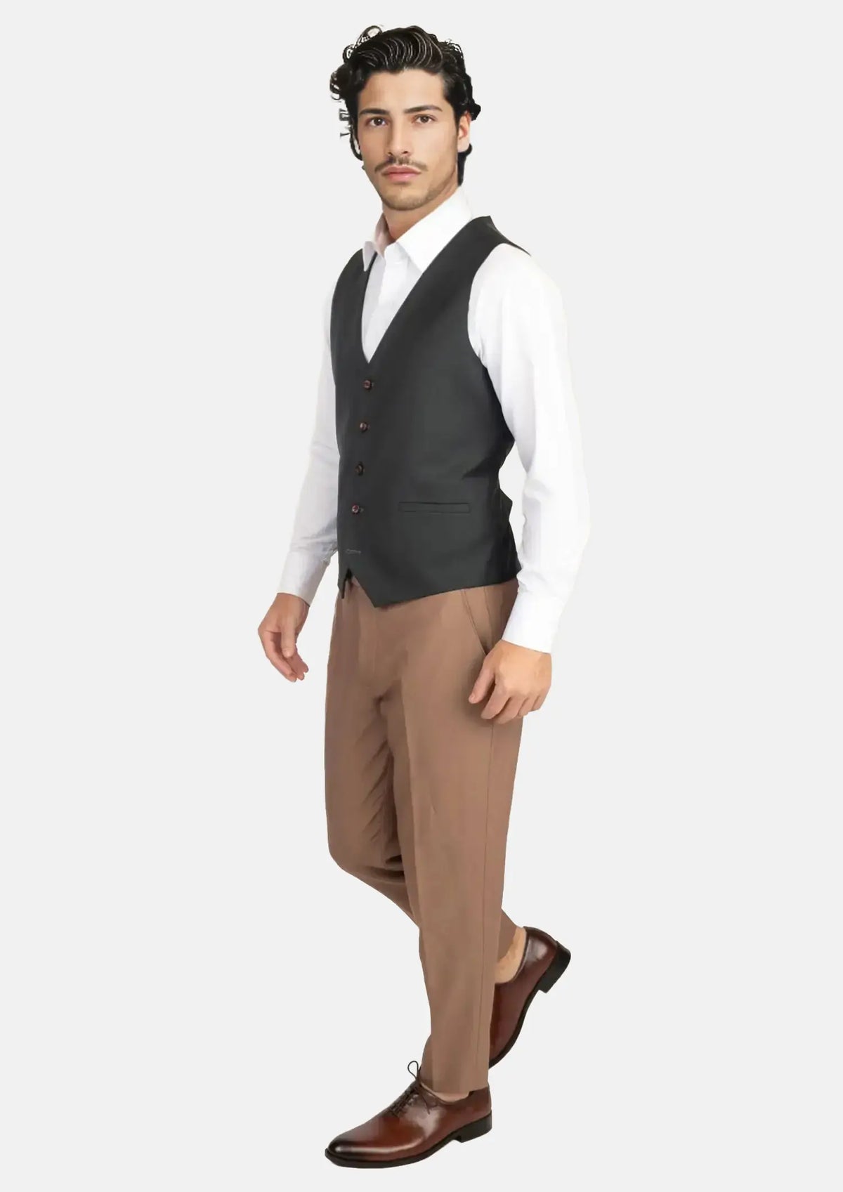 Dark Green Twill Vest219