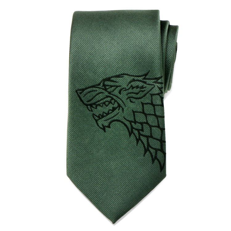 Game of Thrones Stark Direwolf Green Men's Tie453