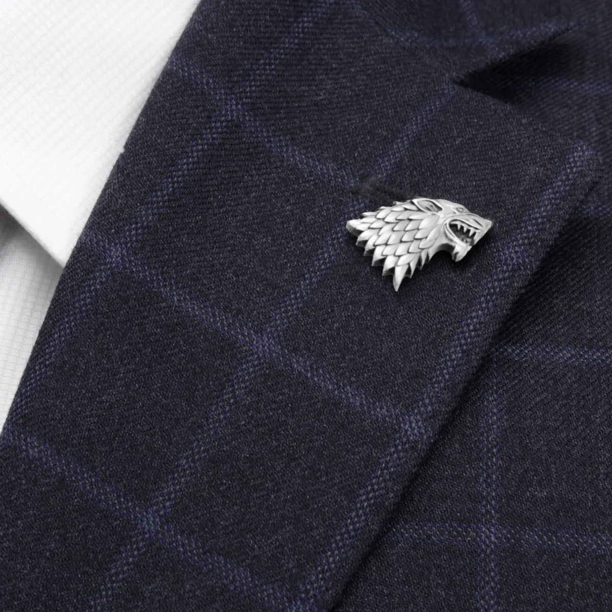 Game of Thrones Stark Direwolf Antiqued Lapel Pin496