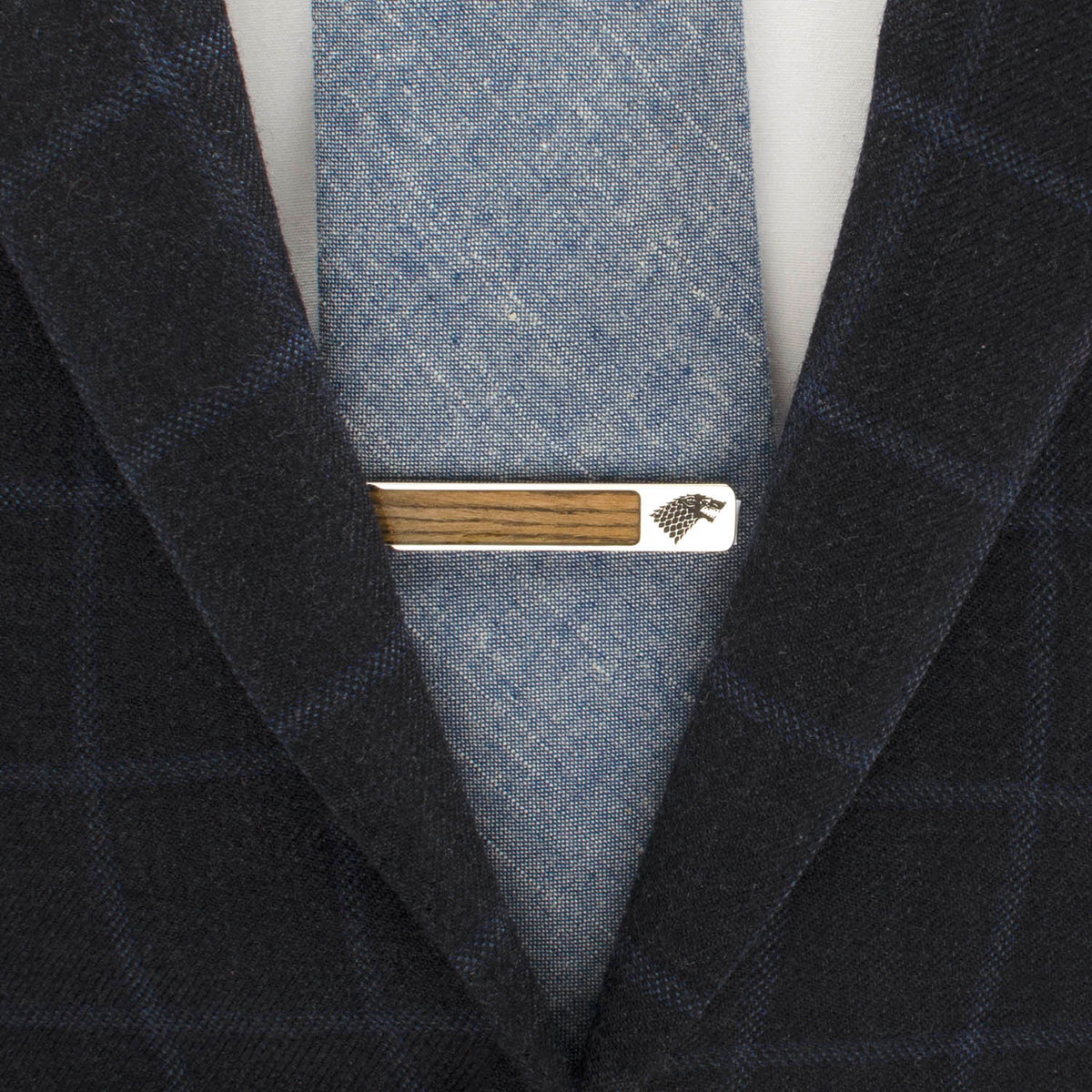 Game of Thrones Stark Inlaid Wood Tie Clip54