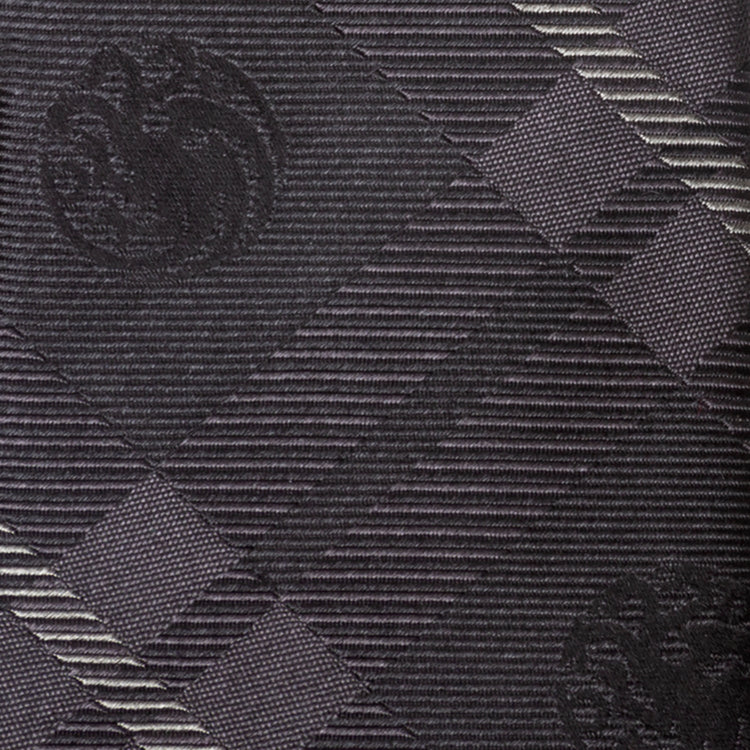 Game of Thrones Targaryen Dragon Black Plaid Silk Men's Tie17