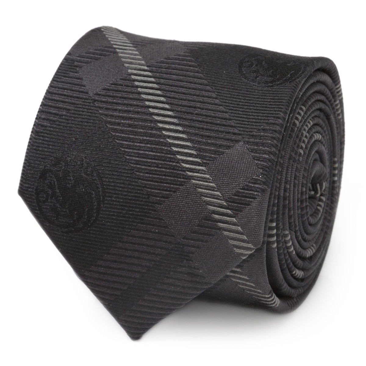 Game of Thrones Targaryen Dragon Black Plaid Silk Men's Tie646