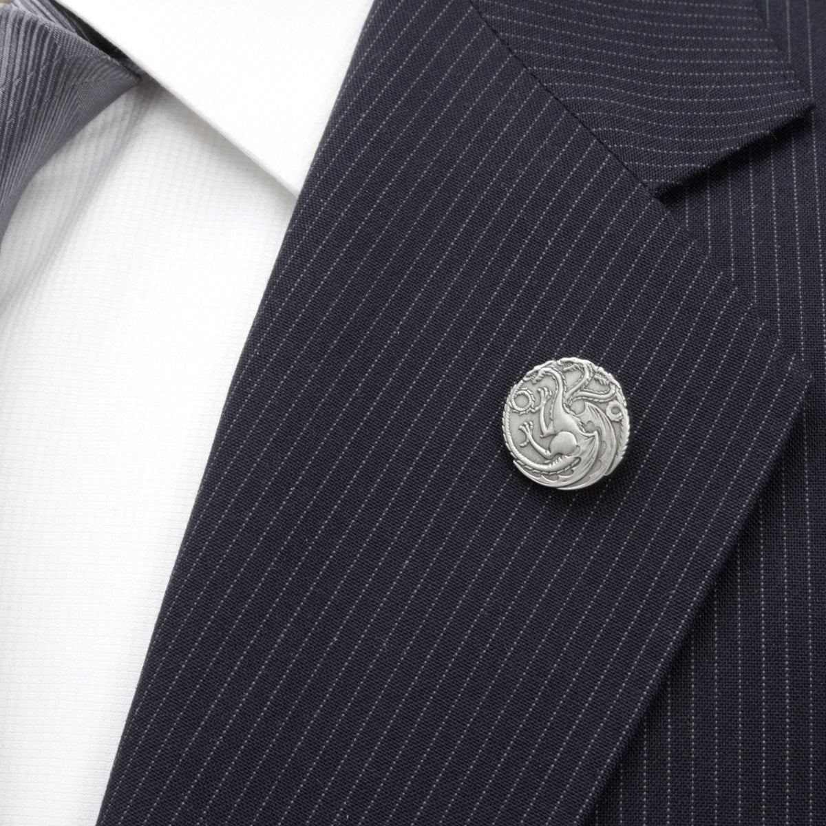 Game of Thrones Targaryen Dragon Antiqued Lapel Pin274