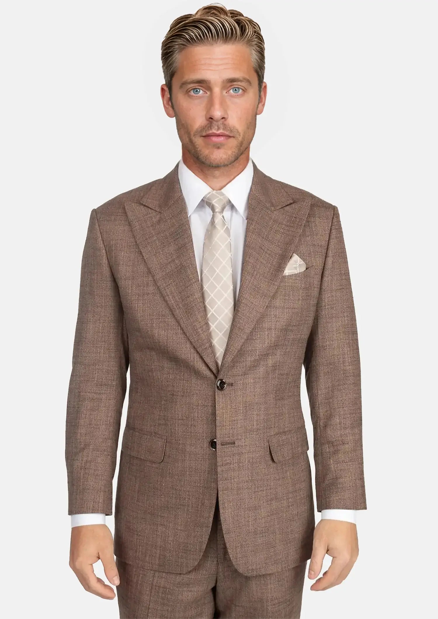 Tawny Brown Hopsack Suit78
