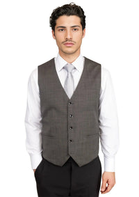 Carbon Grey Pindot Vest