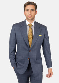 Twilight Blue Plaid Suit