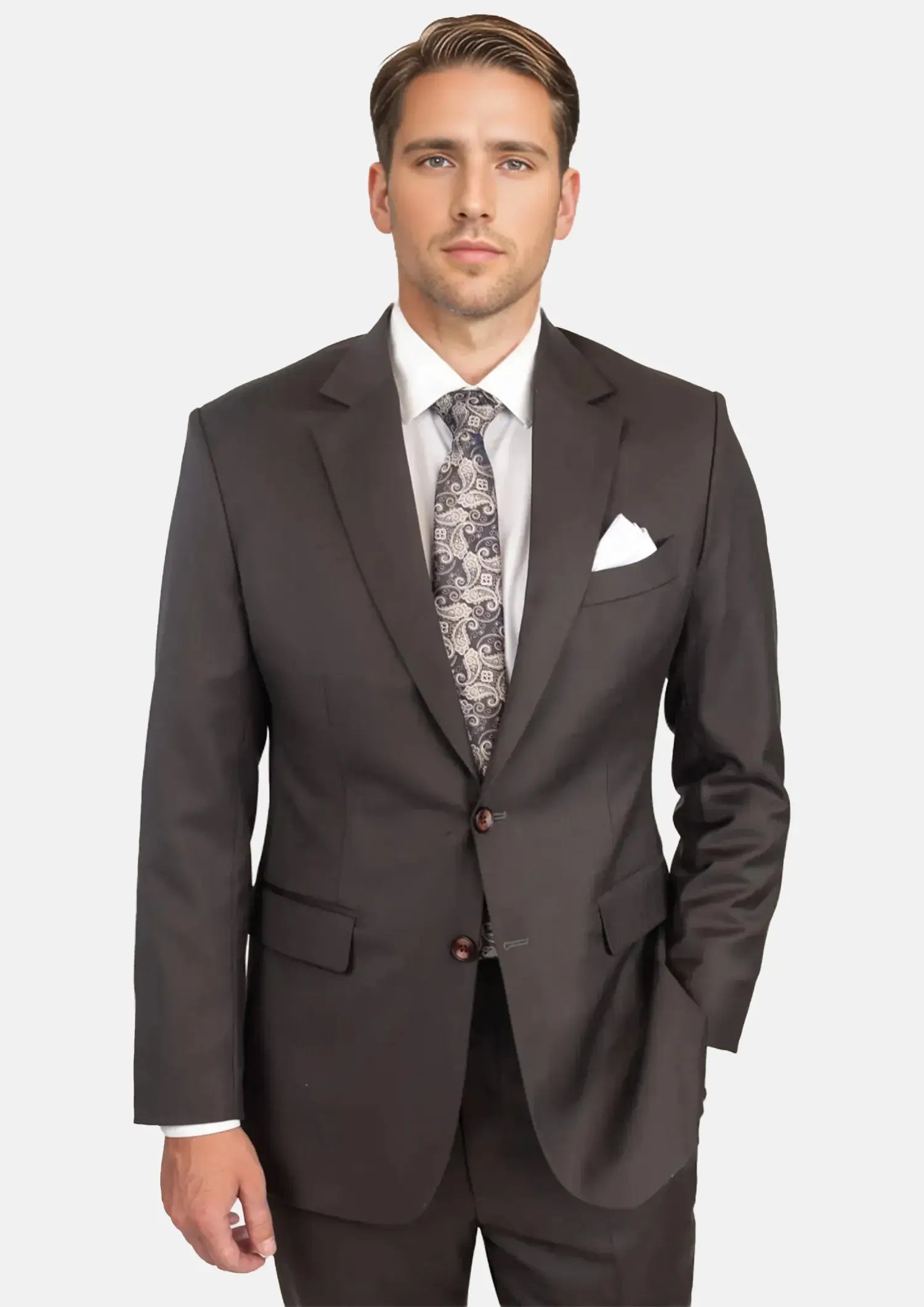Astor Sable Brown Twill Suit960