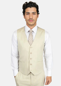 Siena Ivory Twill Vest