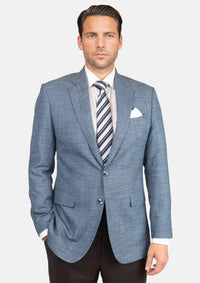 Astor Mid Blue Hopsack Jacket