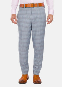Polo Blue Glen Plaid Bamboo Pants