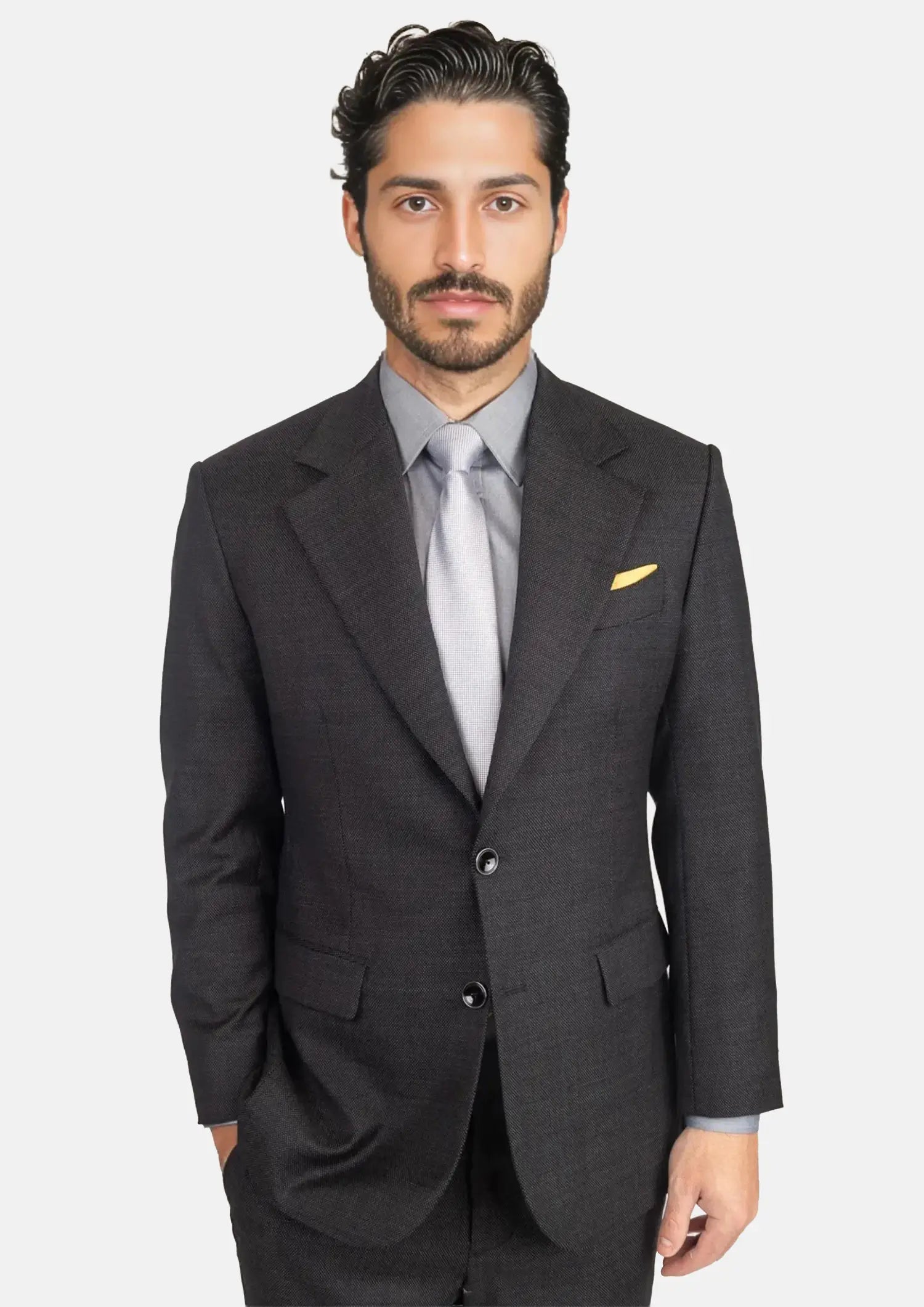 Ellis Black Pindot Suit228