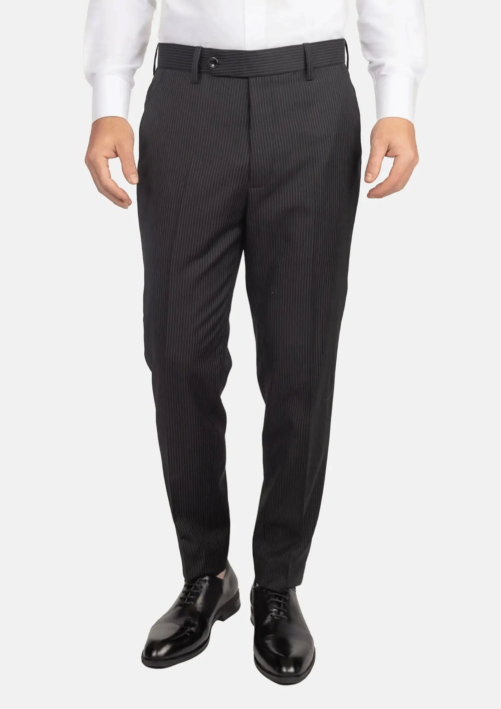 Black Pinstripe Pants857