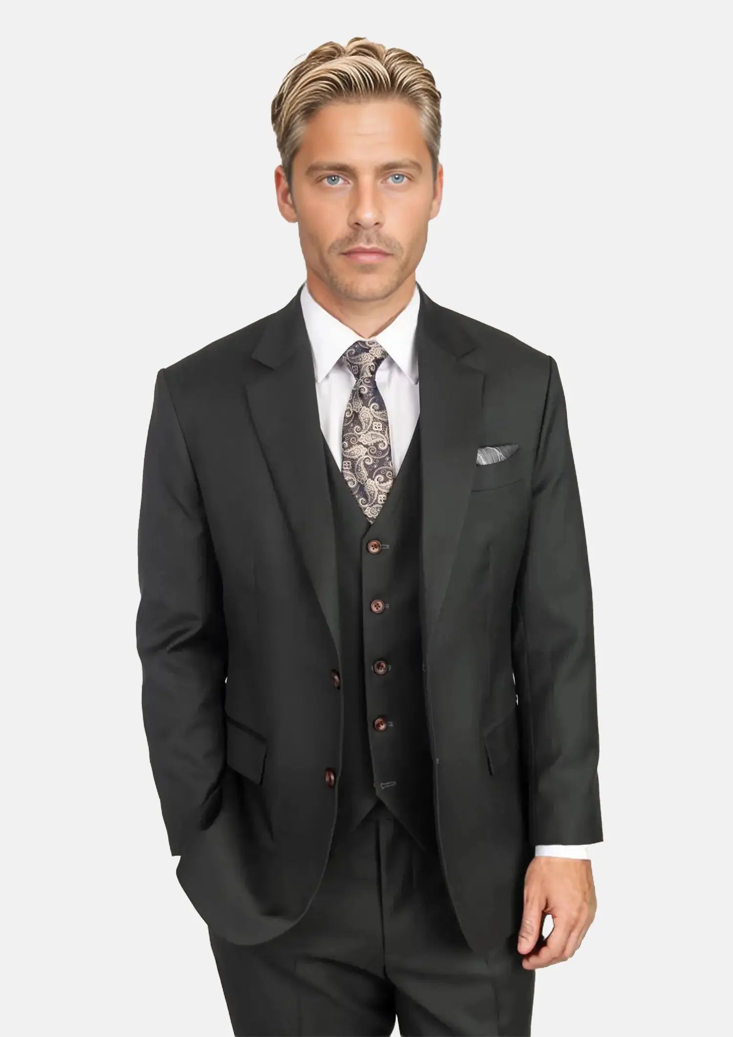 Dark Green Twill Suit637