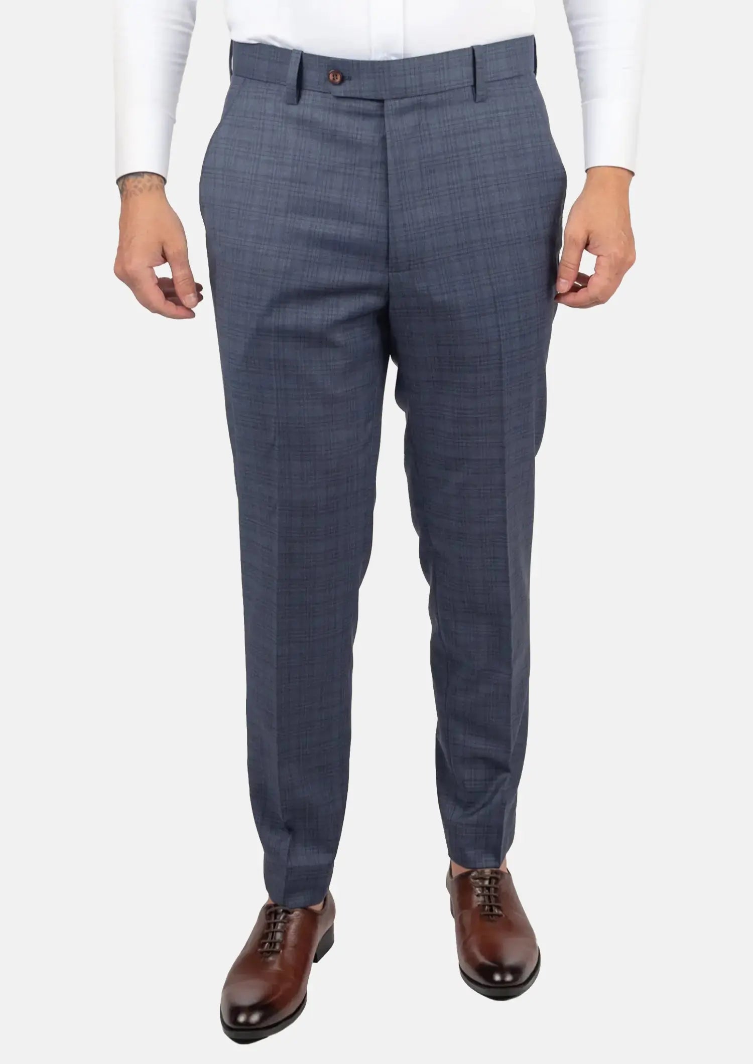 Twilight Blue Plaid Pants515