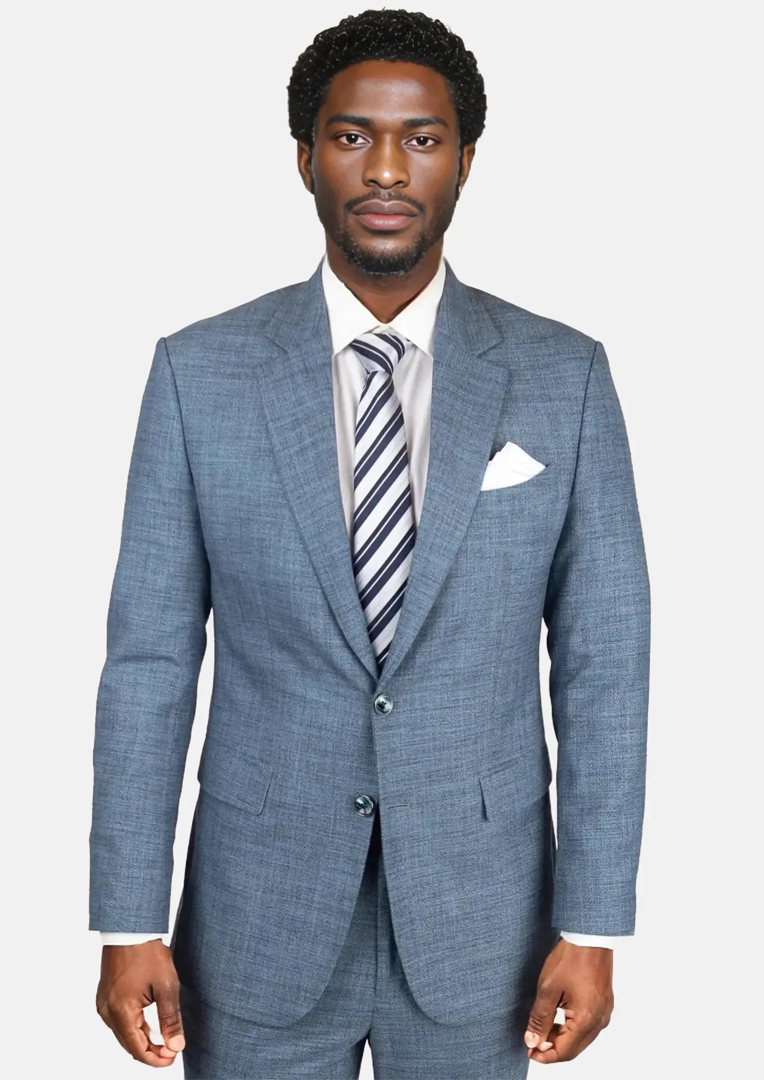 Astor Mid Blue Hopsack Suit598