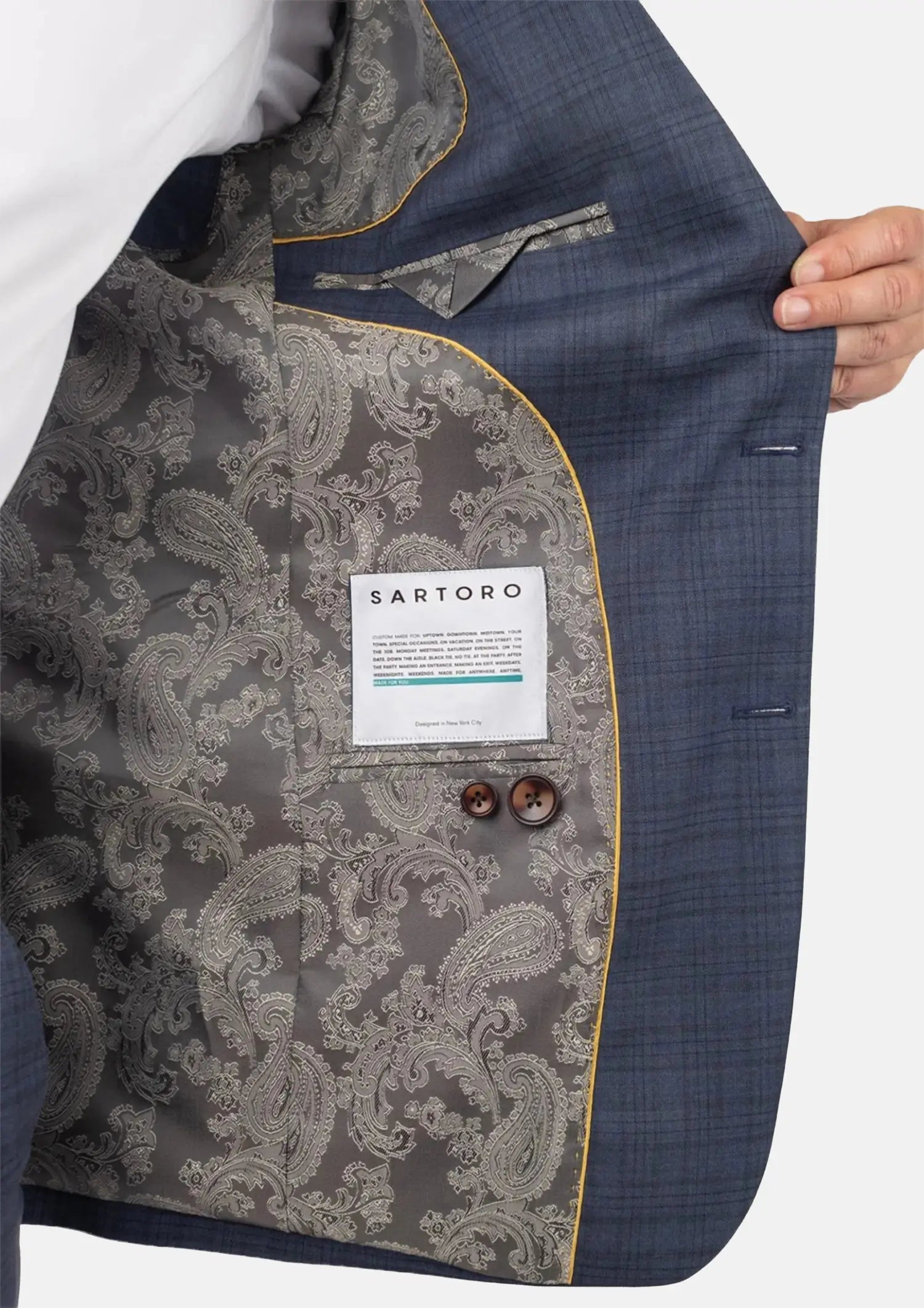 Twilight Blue Plaid Suit946