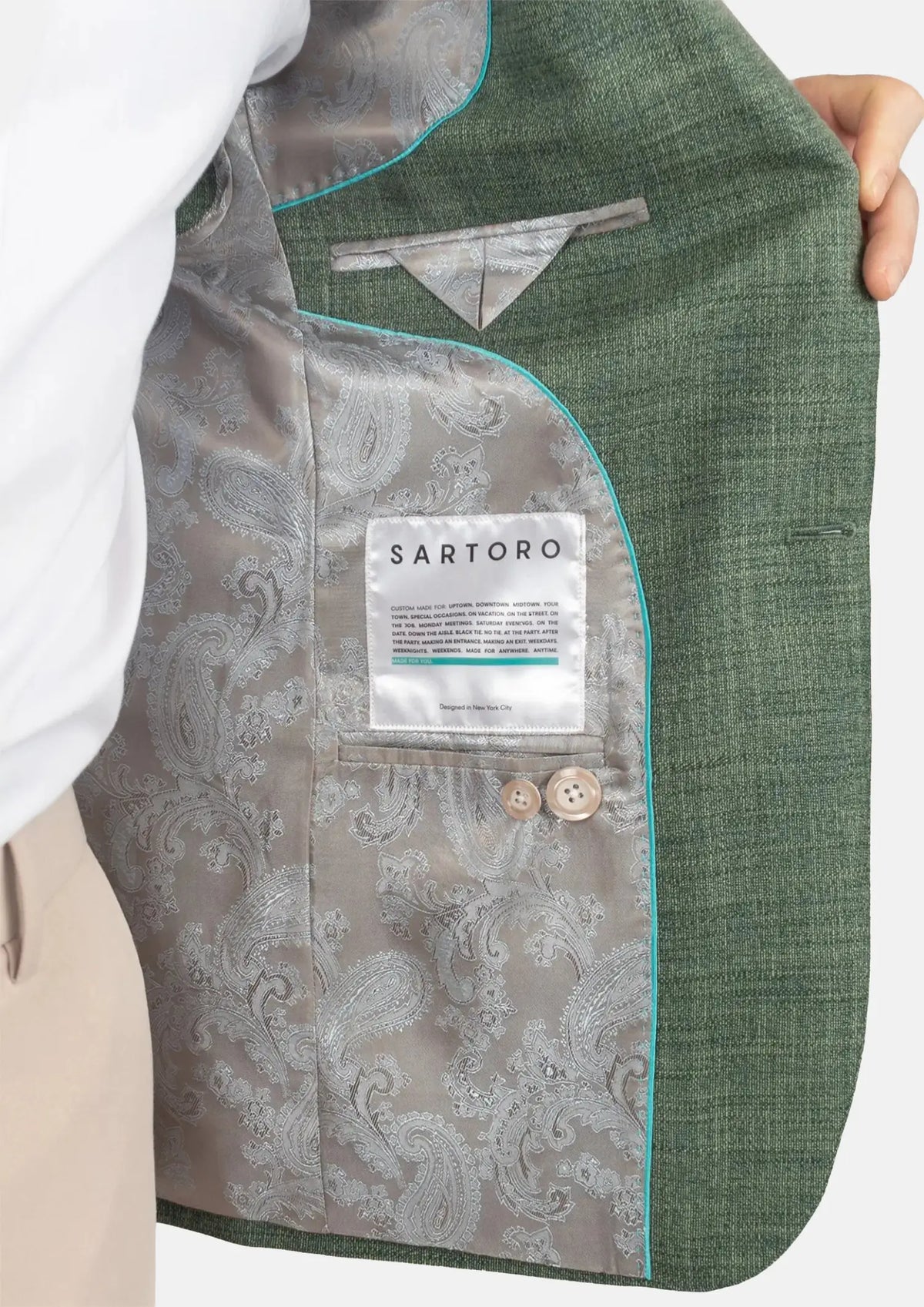 Aspen Green Hopsack Jacket631