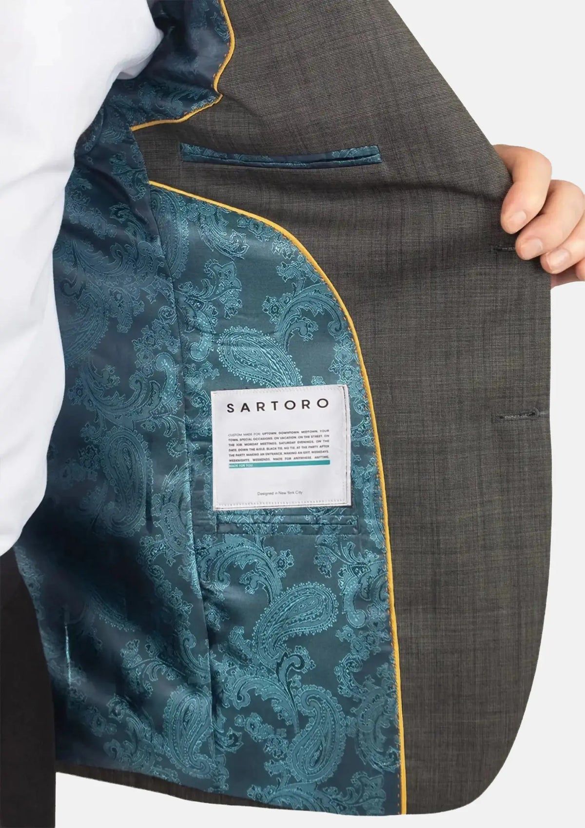 Ellis Carbon Grey Pindot Jacket529