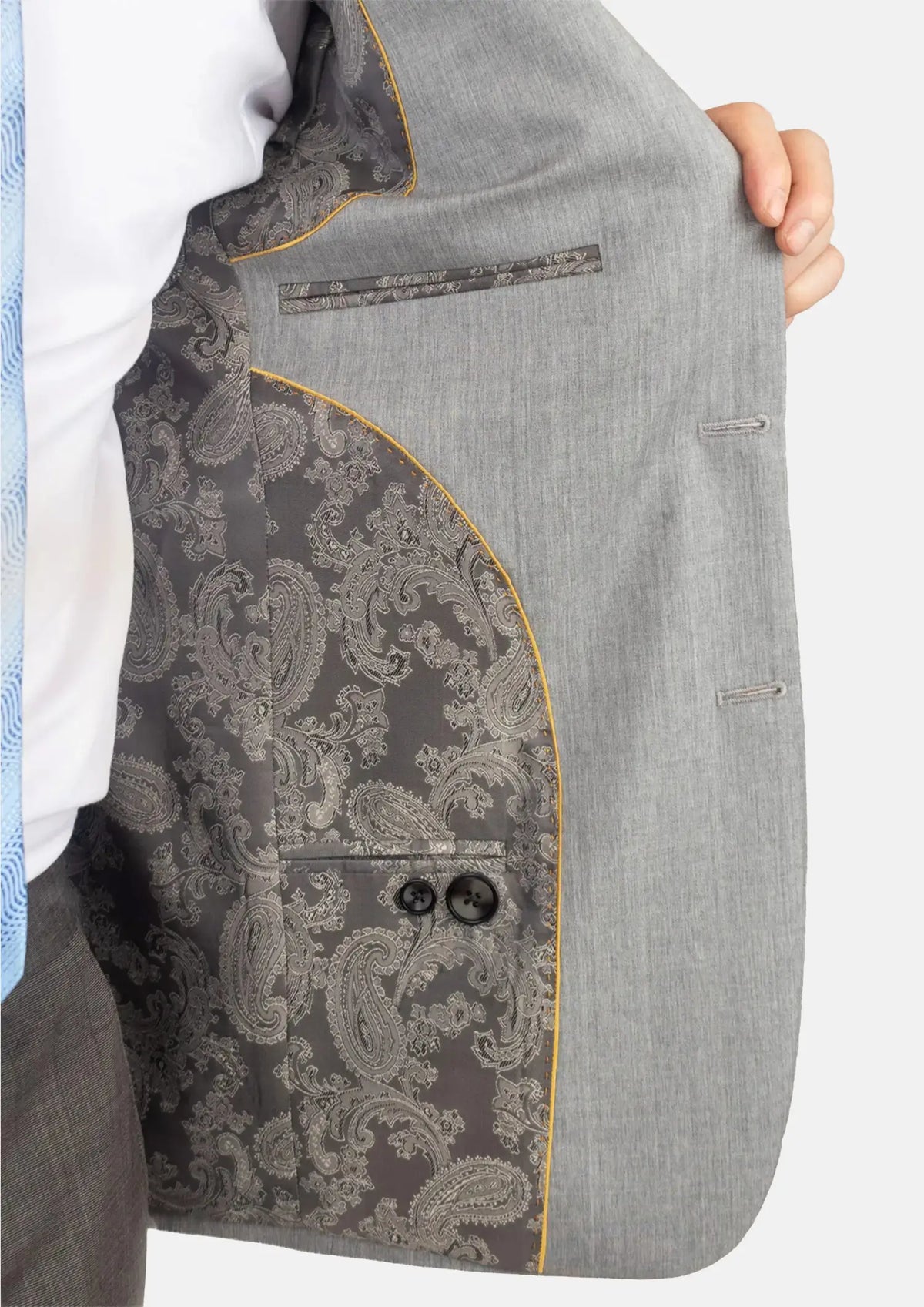 Glacier Grey Twill Suit360