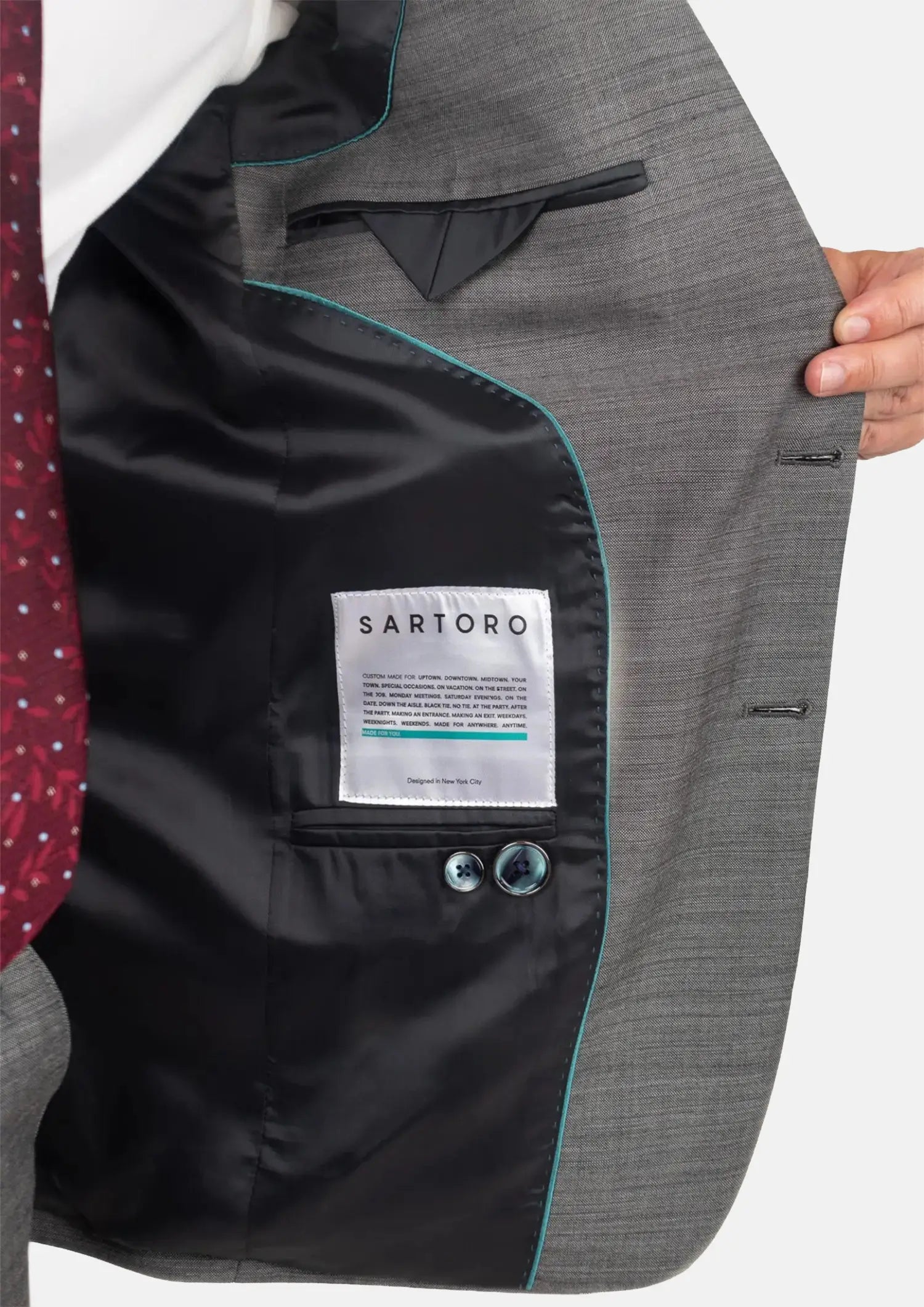 Granite Grey Birdseye Suit297